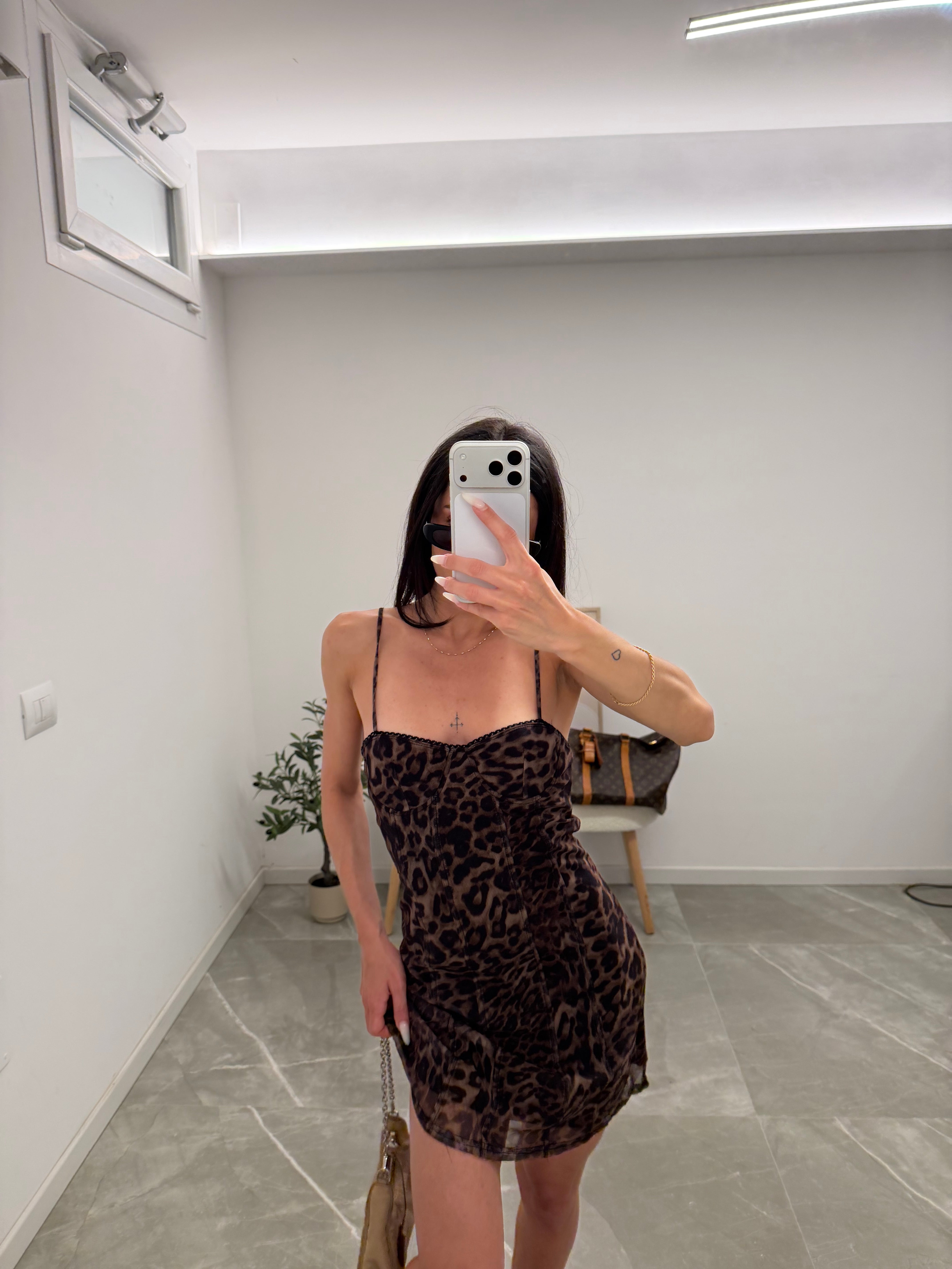 dress bustier animalier
