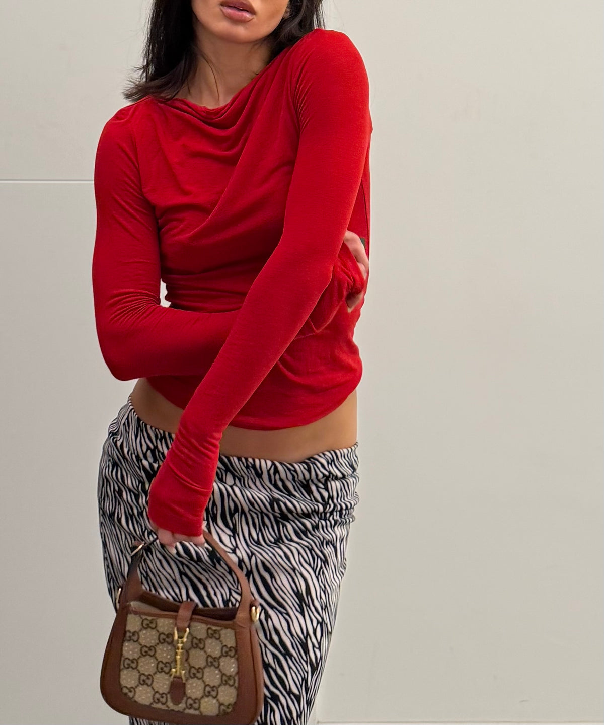 maglia cashmere red