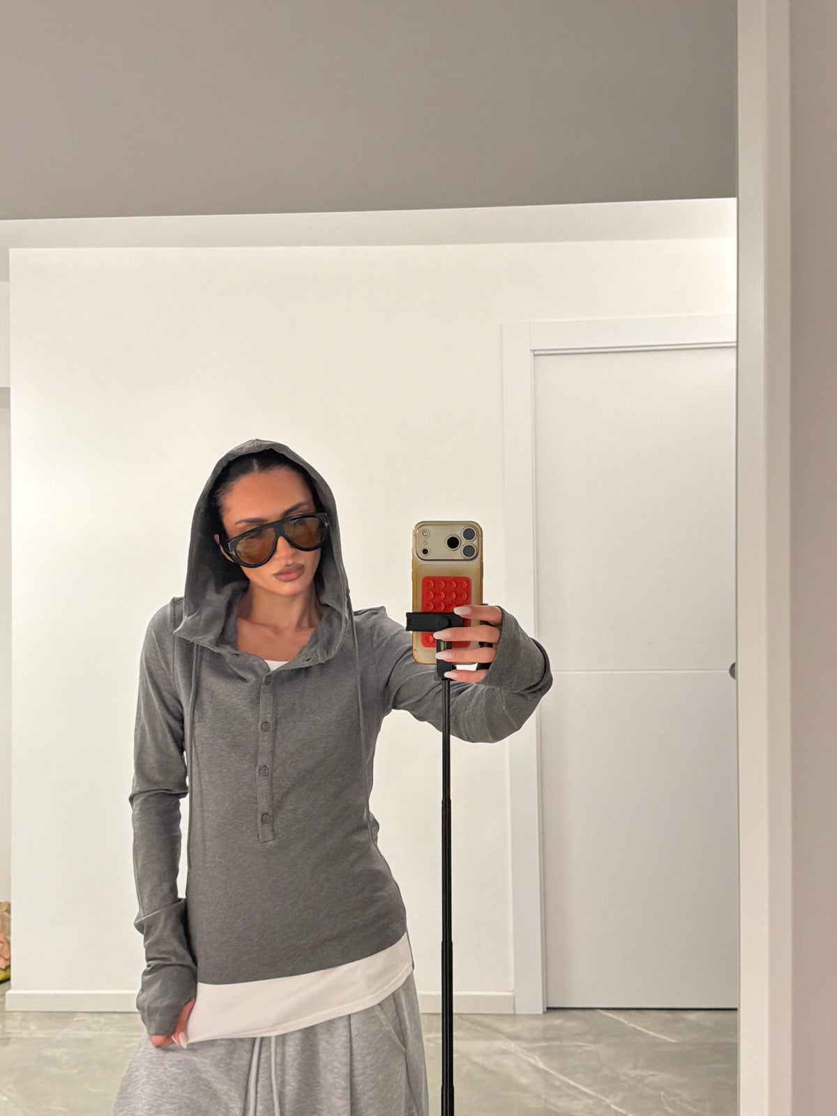 hoodie t-shirt grey