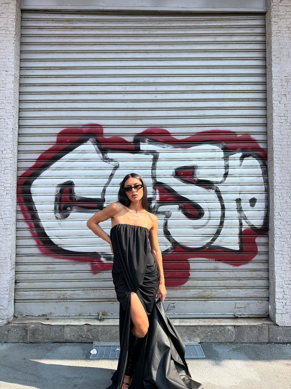 draped dress cut
