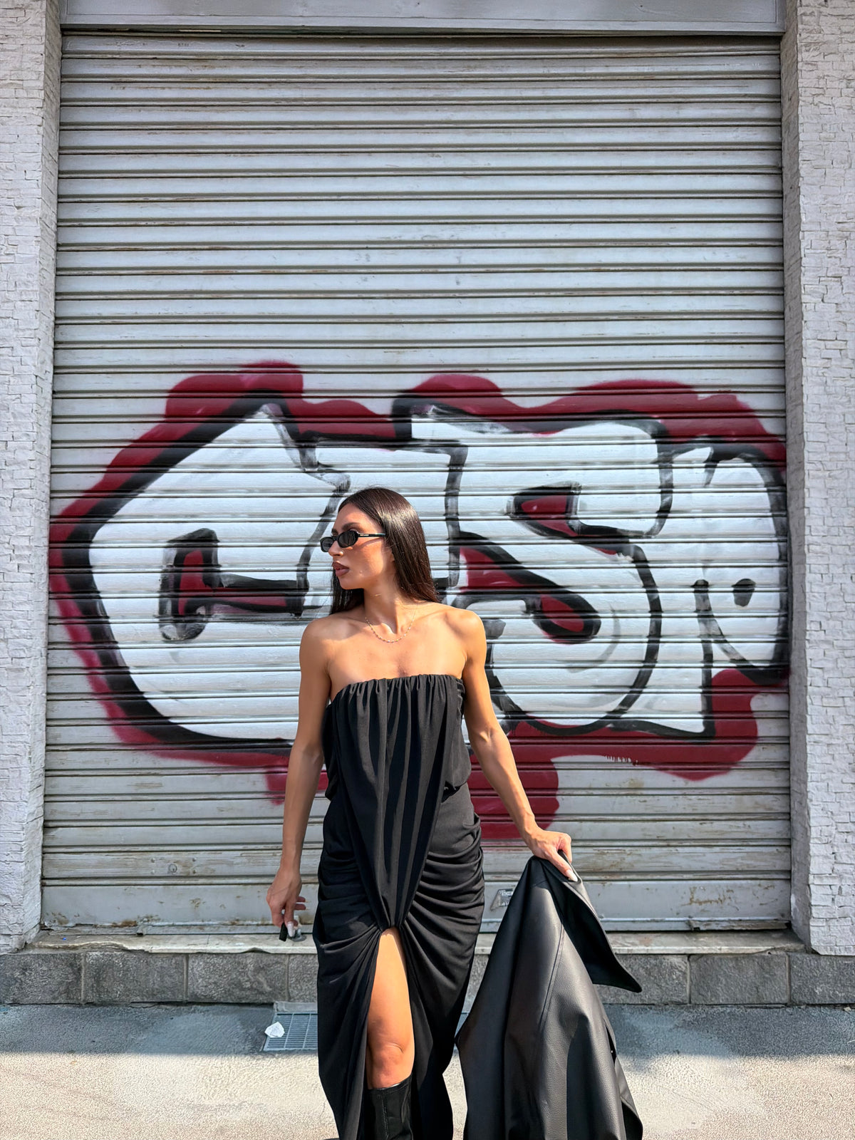 draped dress cut