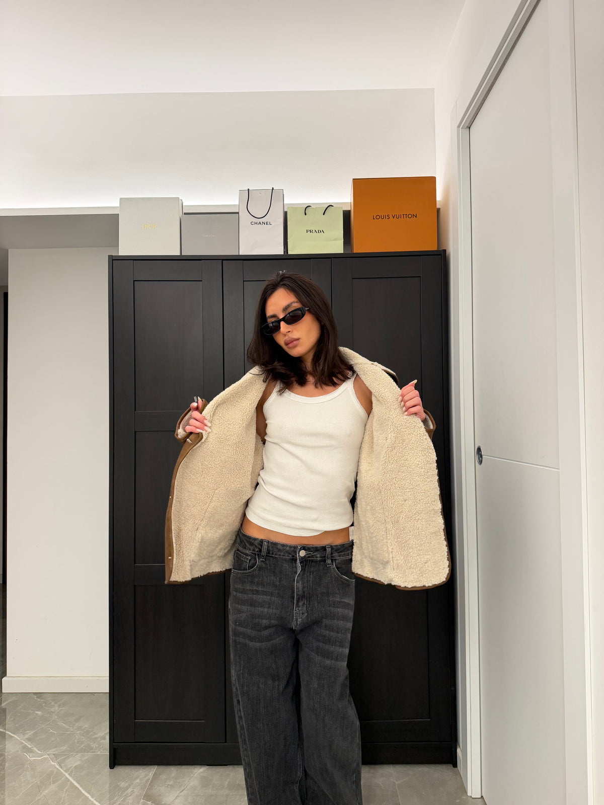 Jacket brown teddy