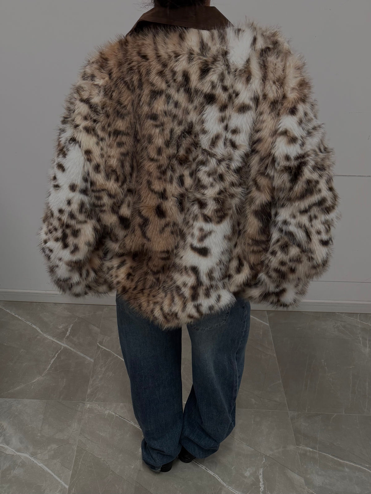 jacket in pelliccia animalier