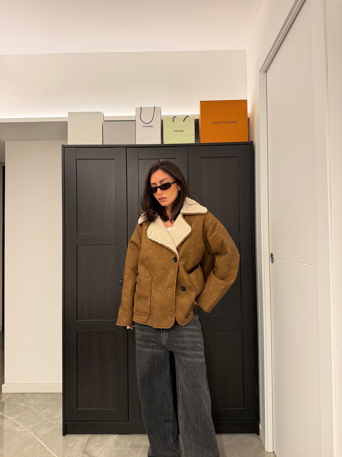 Jacket brown teddy