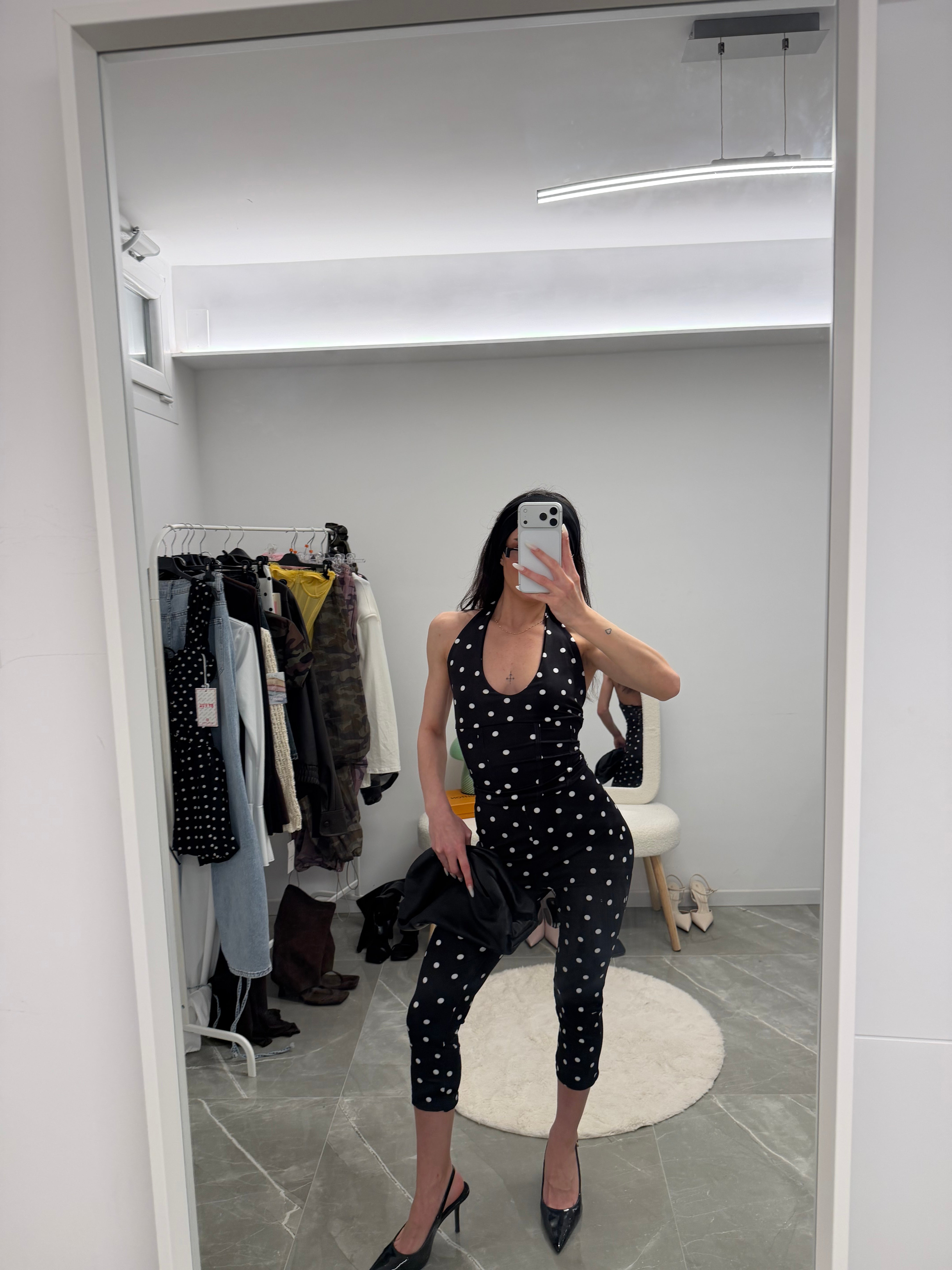 coordinato dot capri