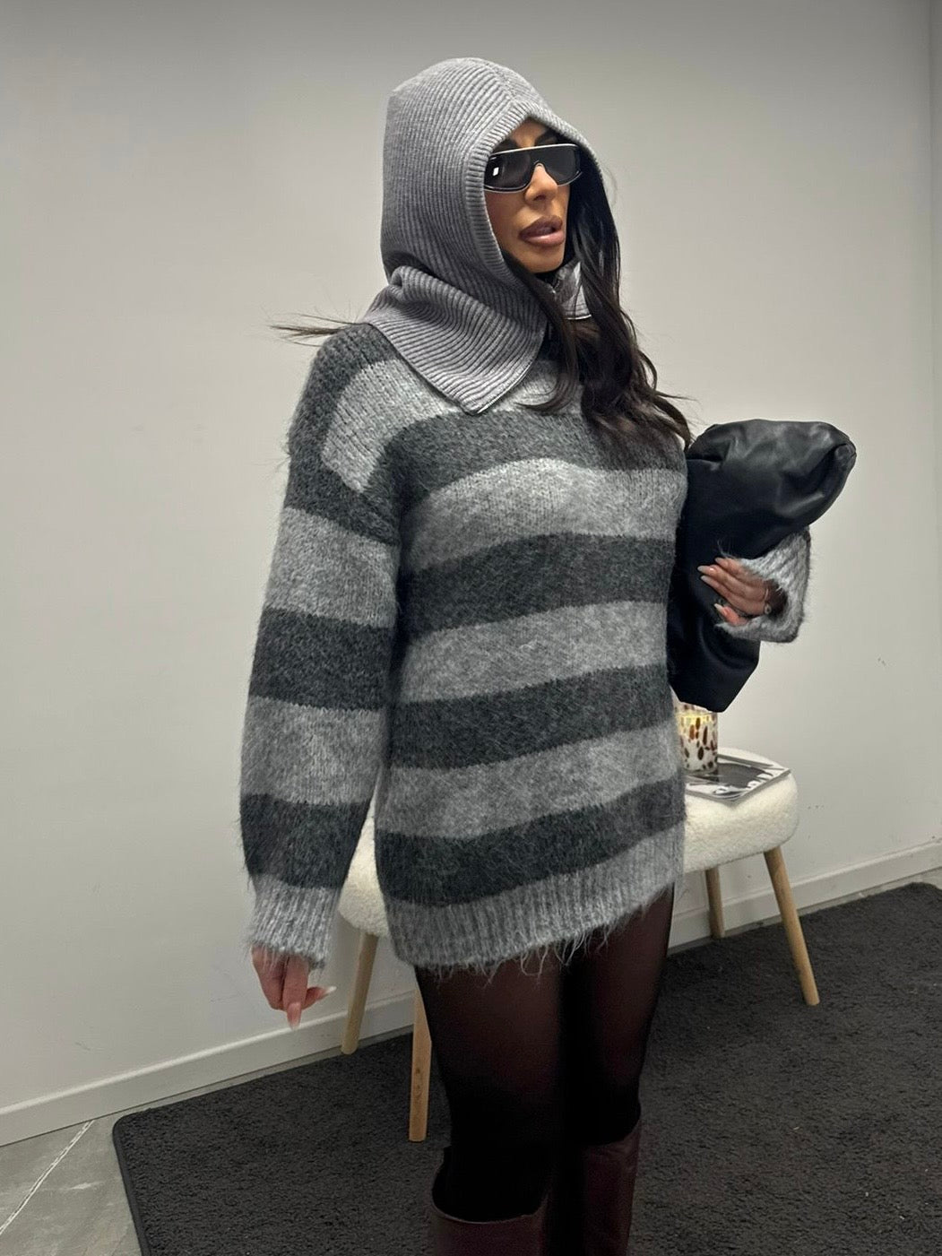 Maxi pull grey