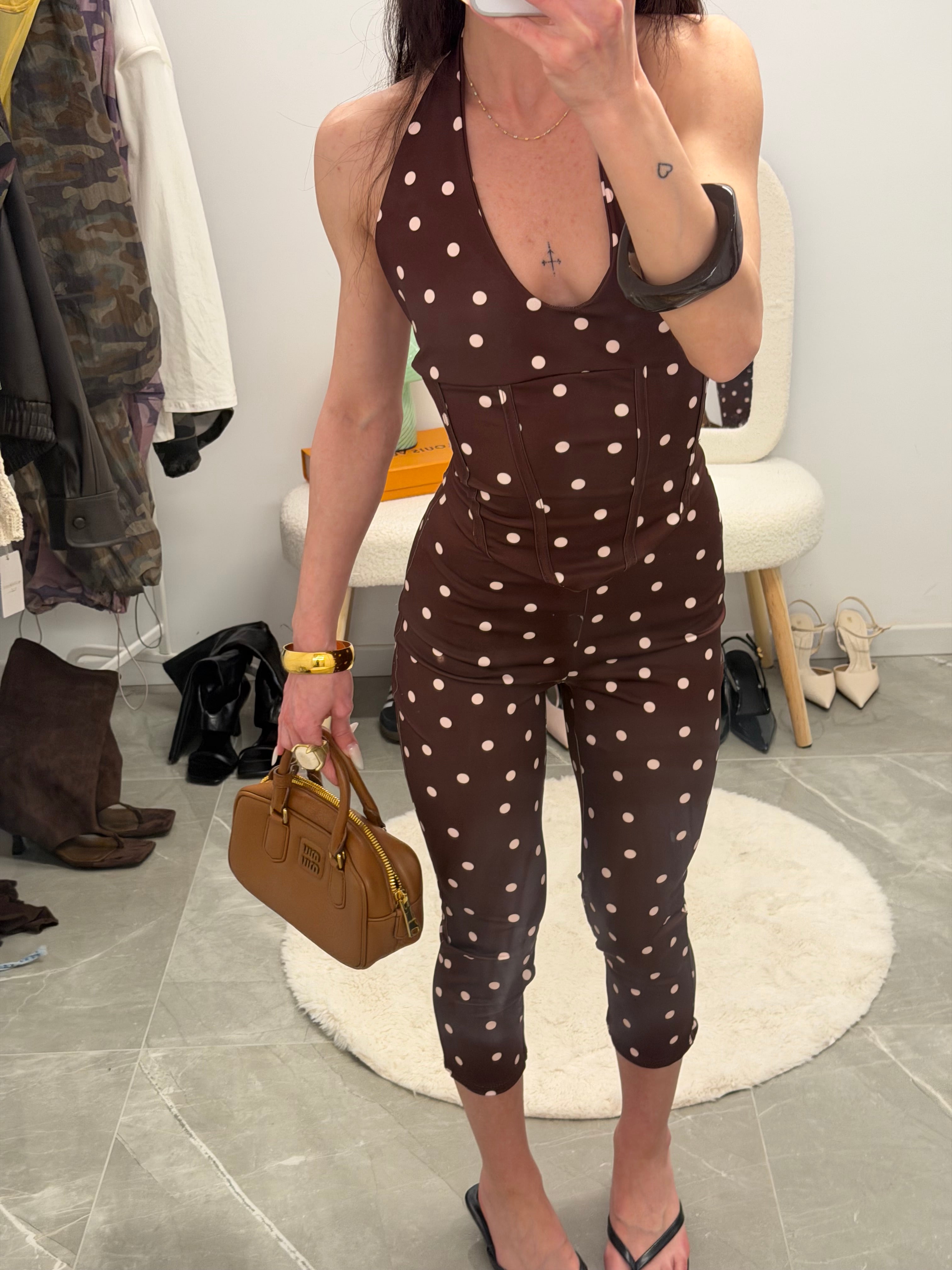 coordinato dot capri