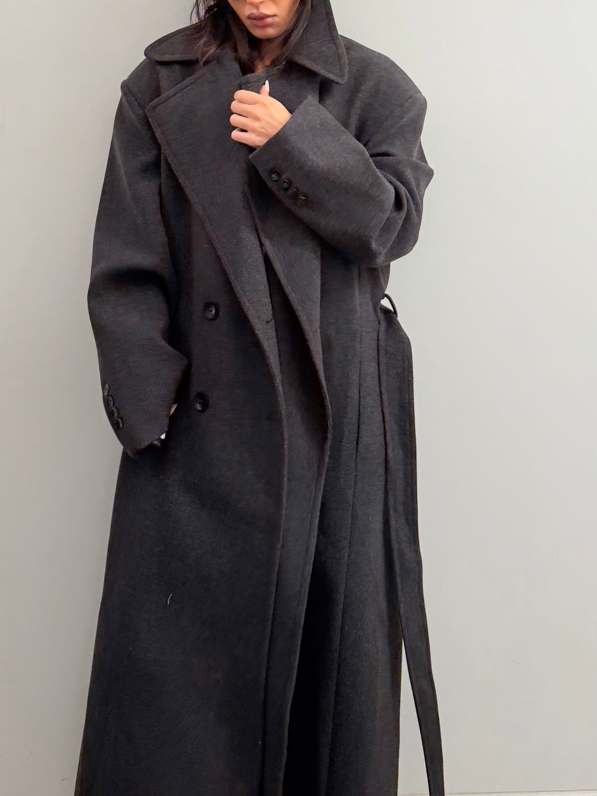 Maxi grey coat