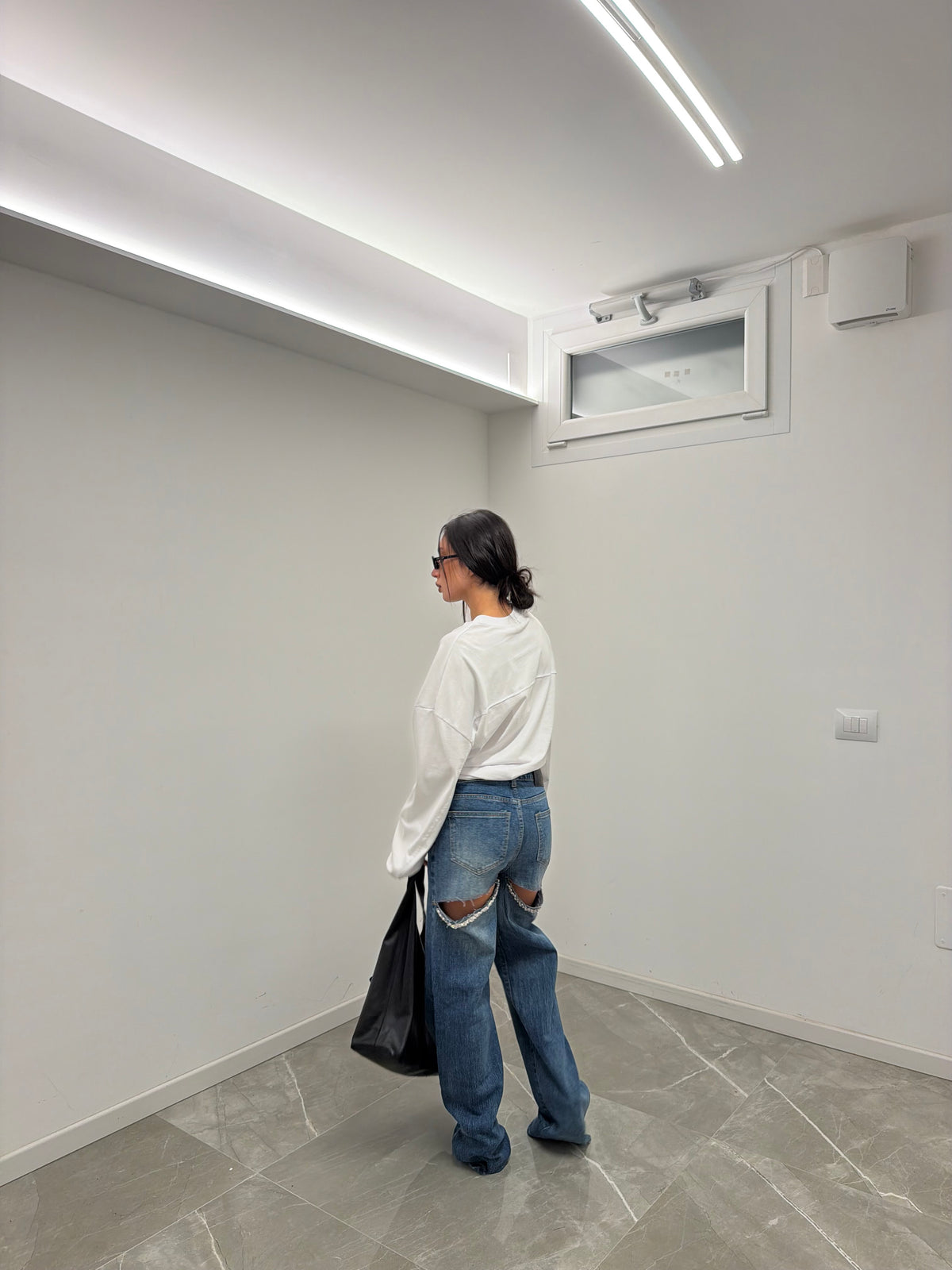 jeans denim cropped