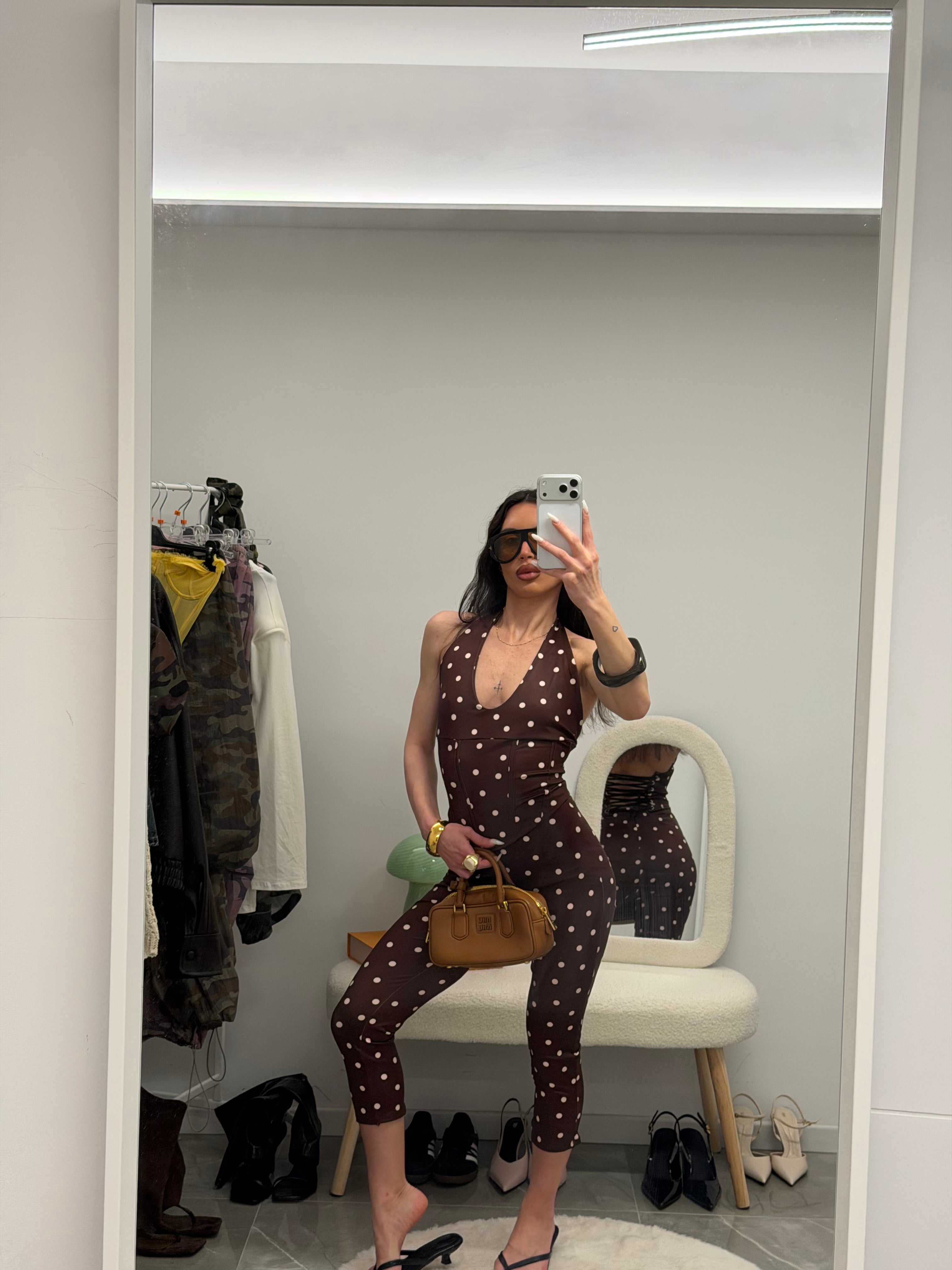coordinato dot capri
