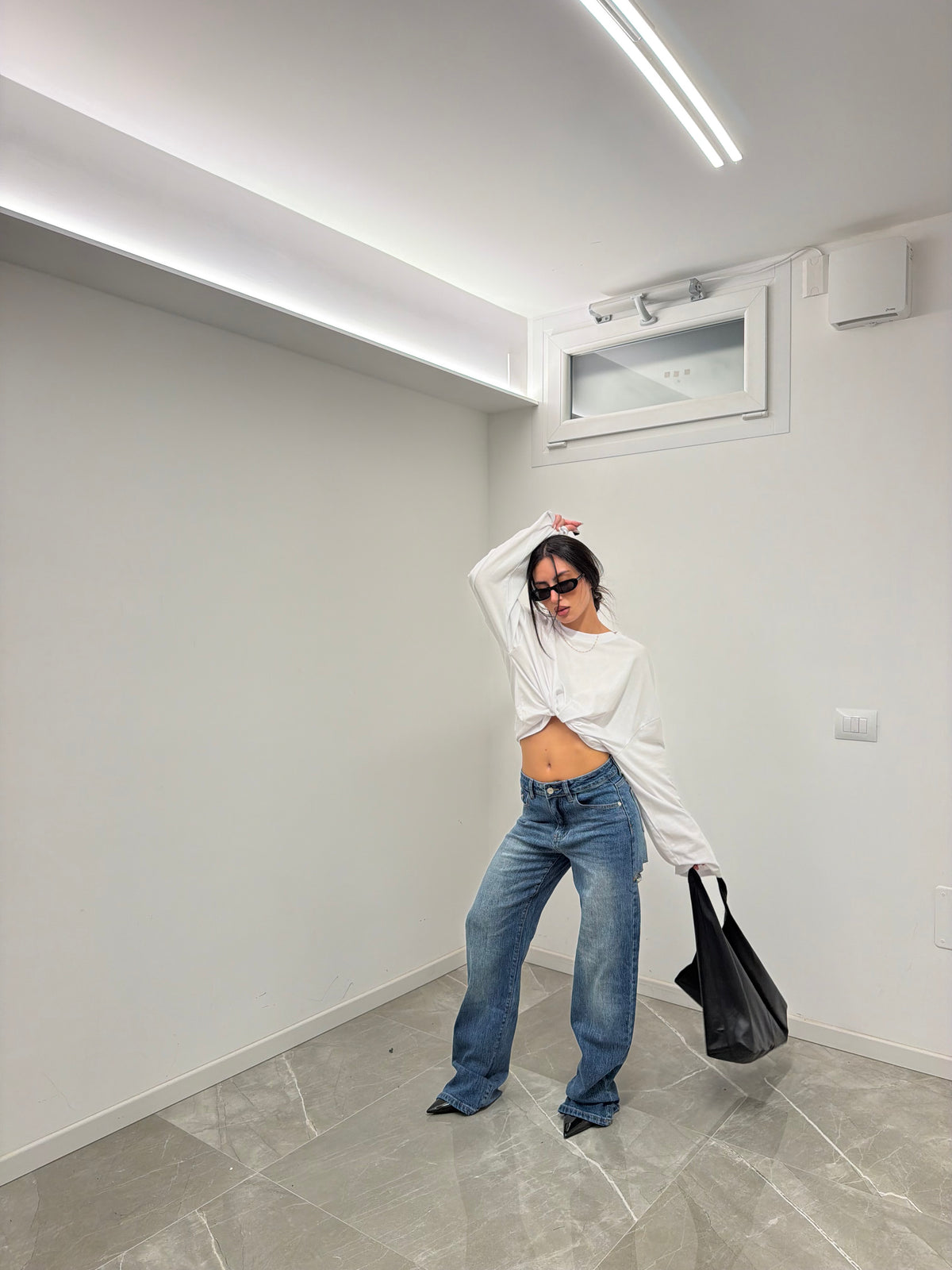 jeans denim cropped
