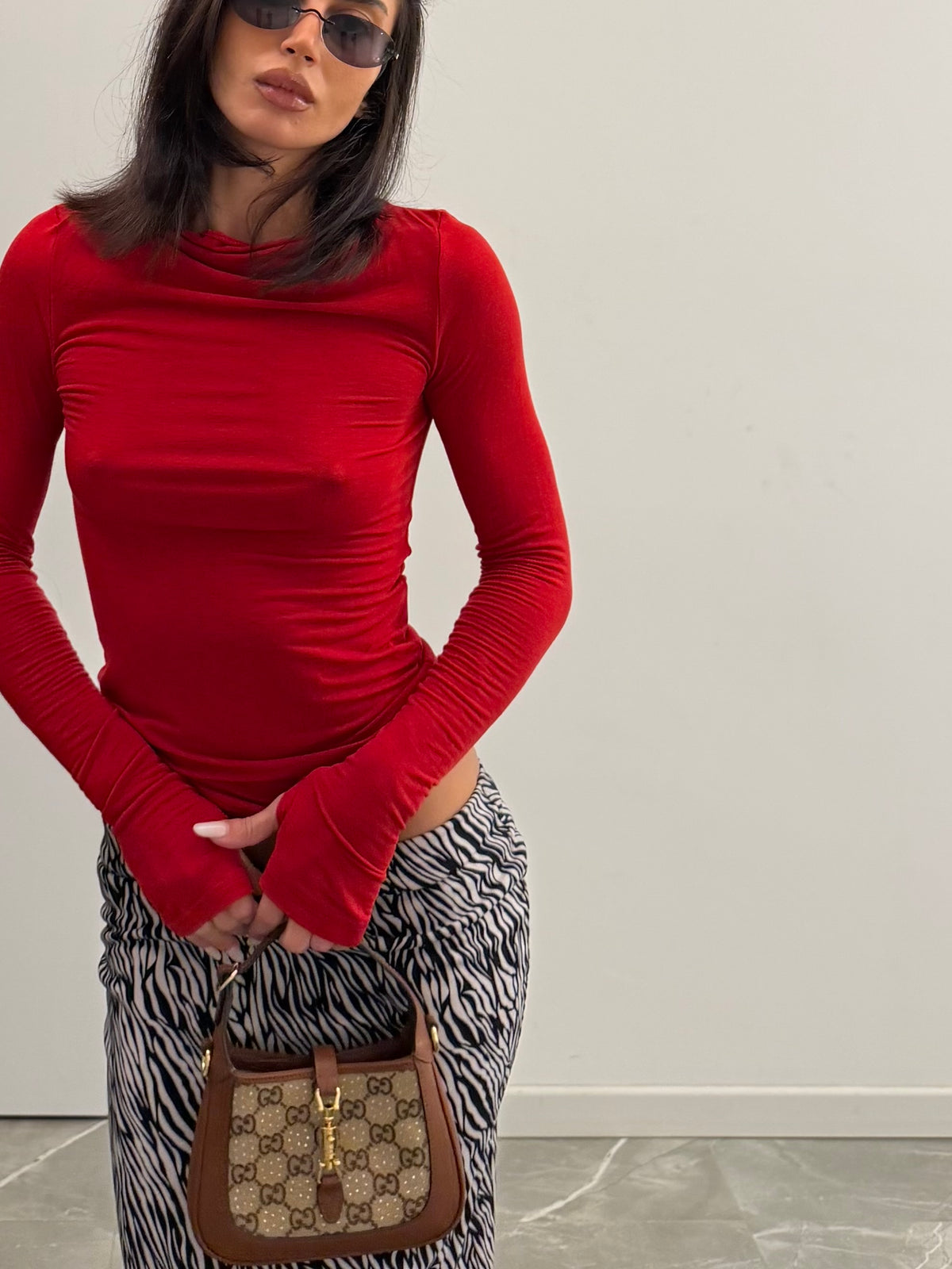 maglia cashmere red