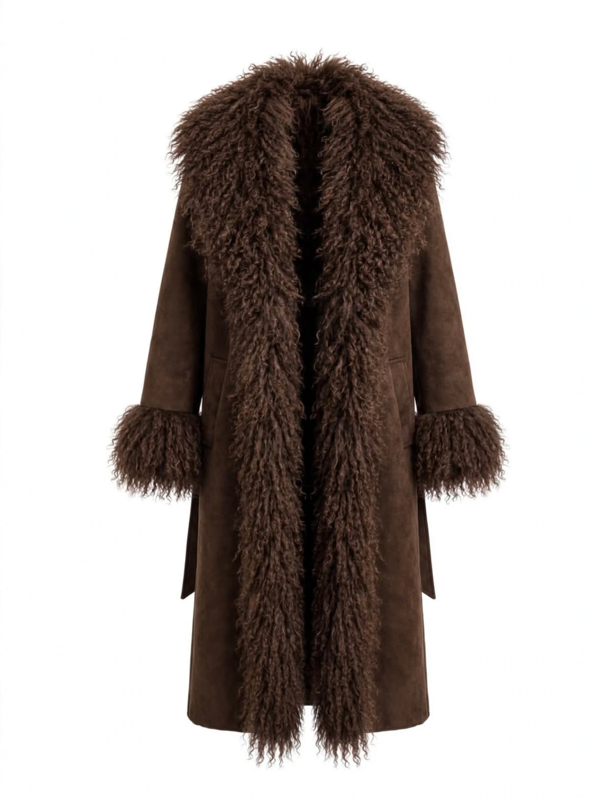 Manteau Suede Mongolia Coat Brown