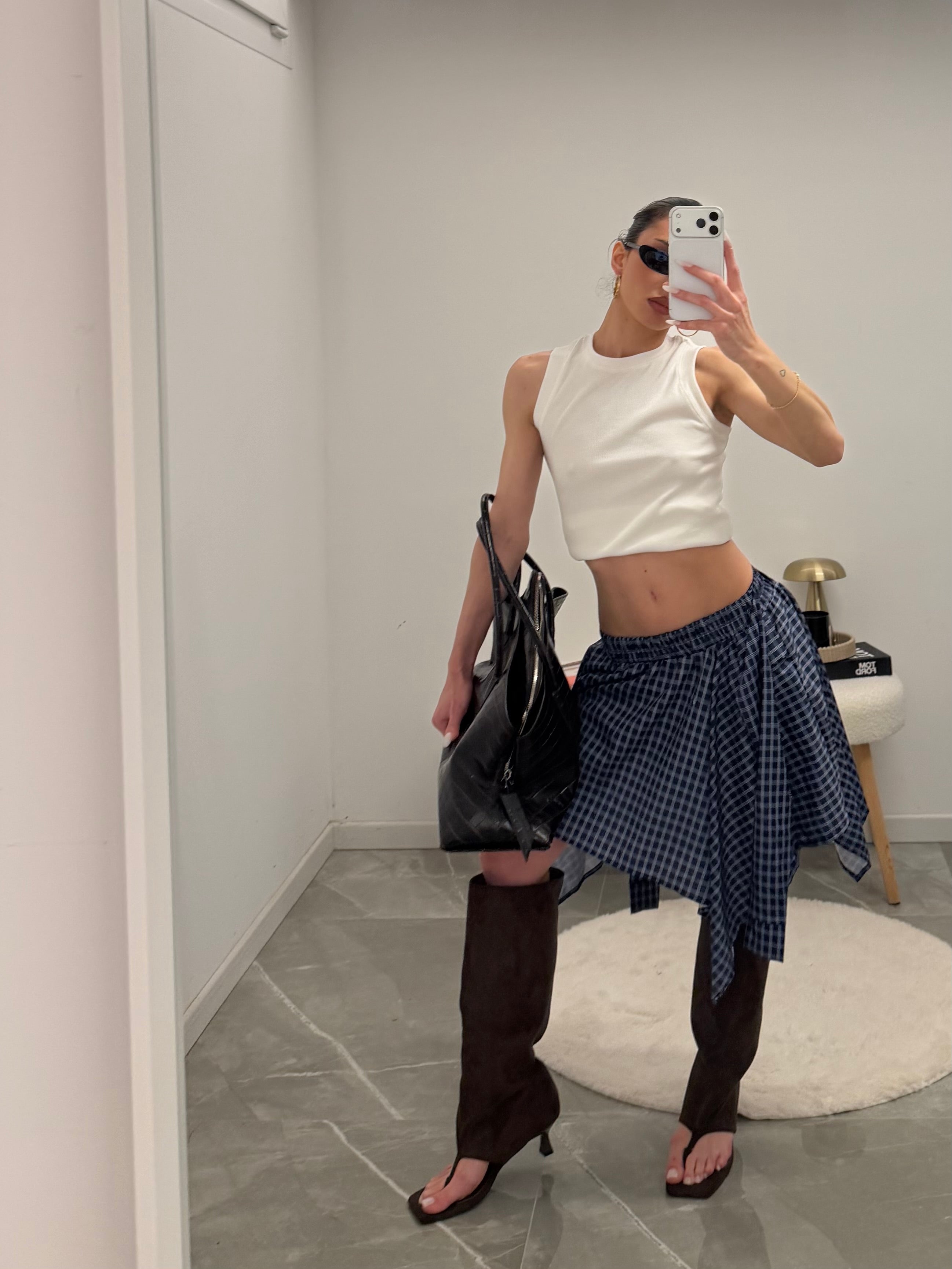 skirt Checked pattern