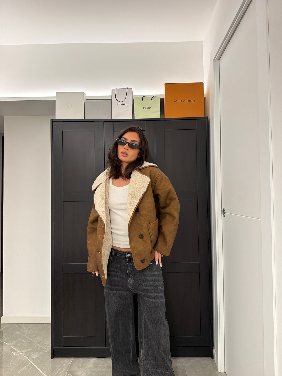 Jacket brown teddy