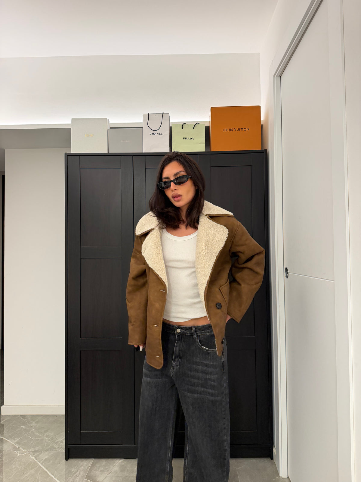 Jacket brown teddy