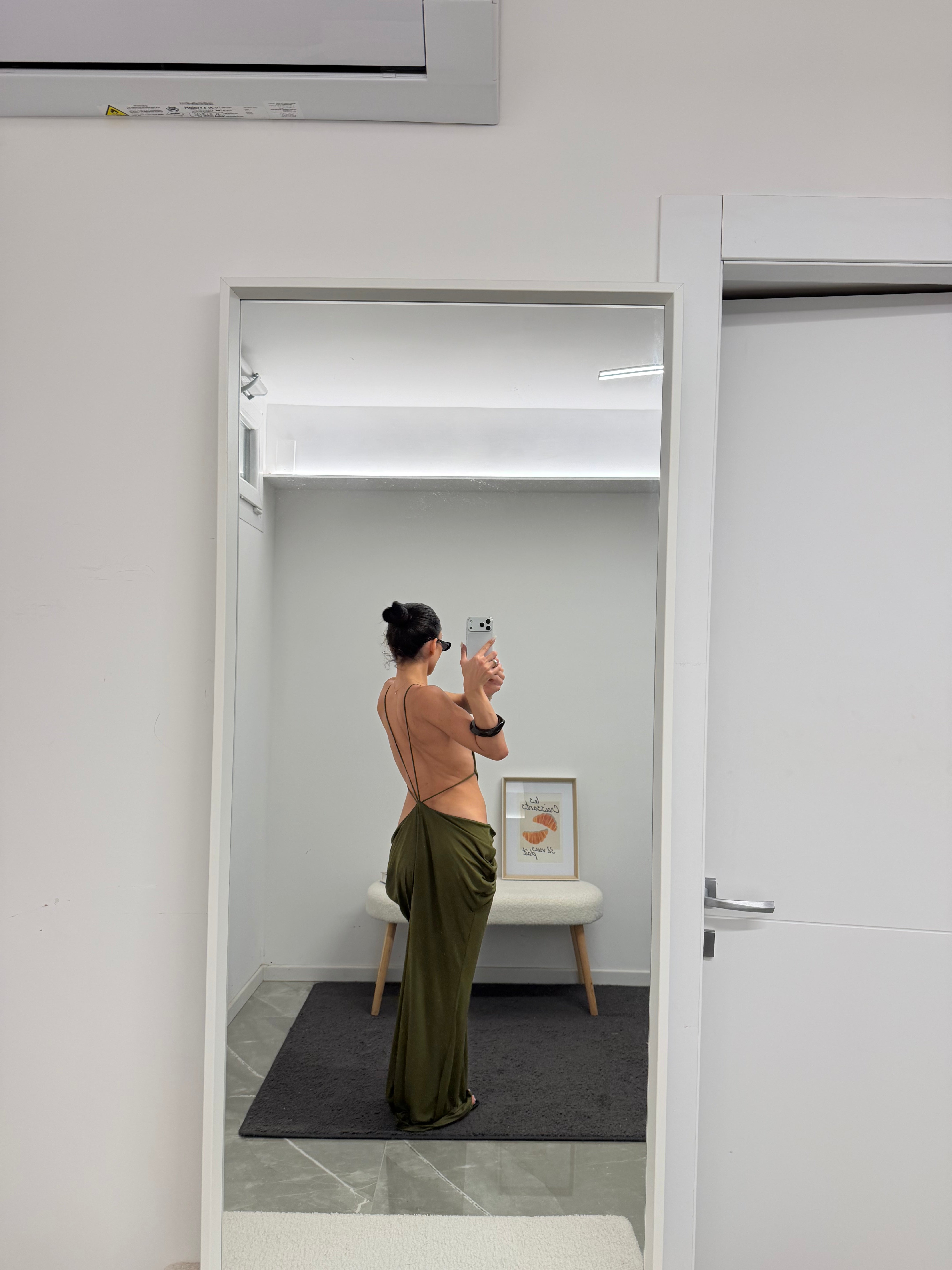 maxi cut out asymmetrical dress deep