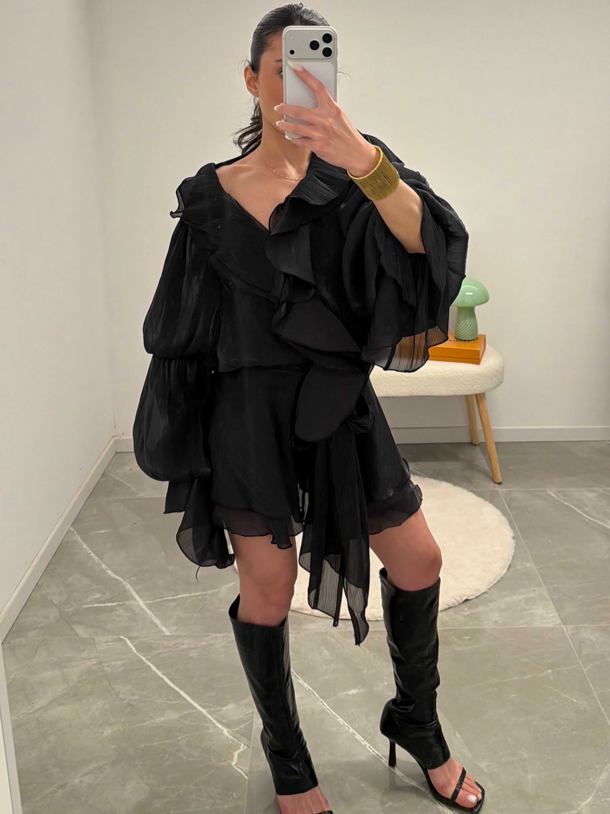 Dress ruffles mini