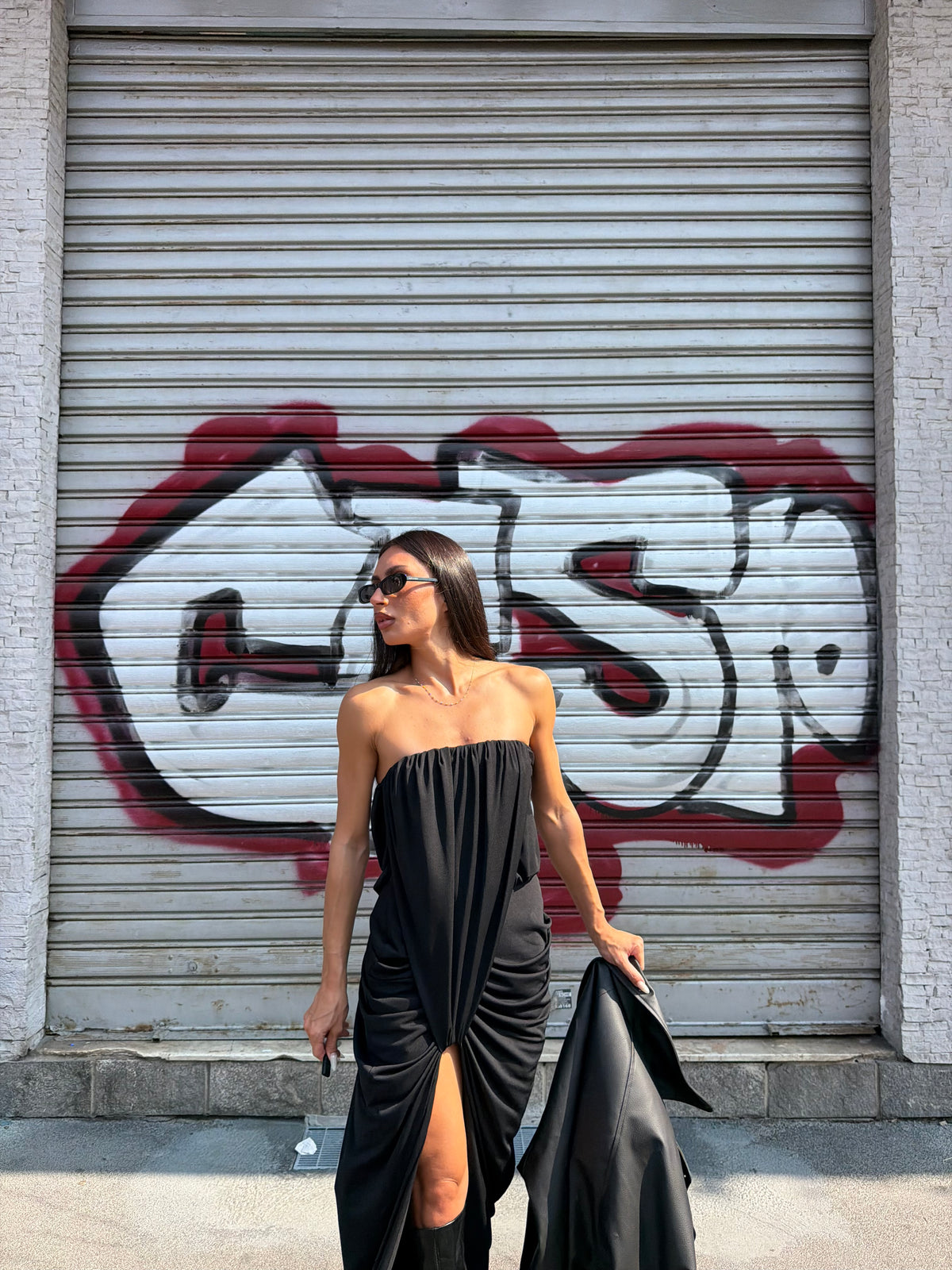 draped dress cut