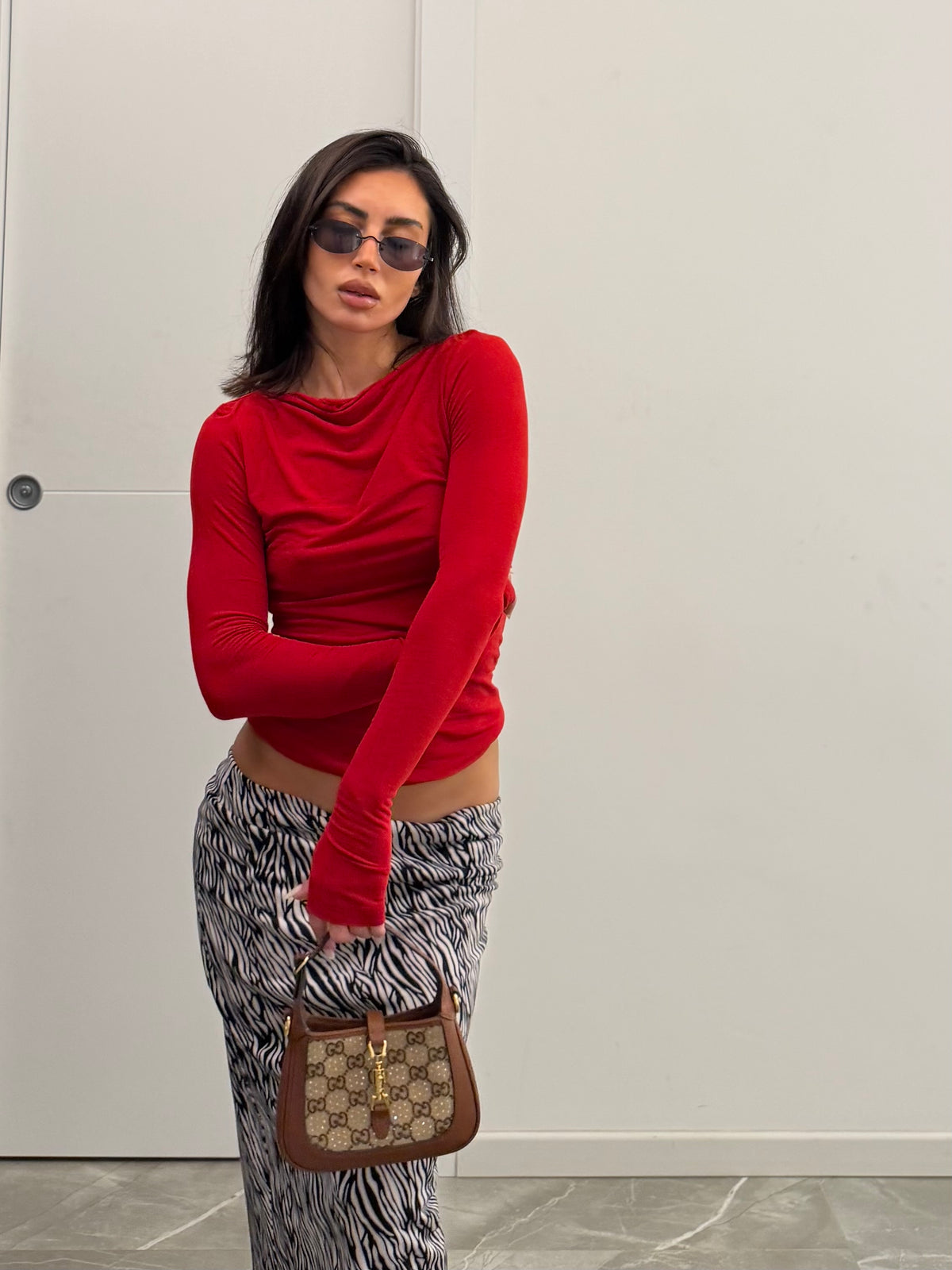 maglia cashmere red