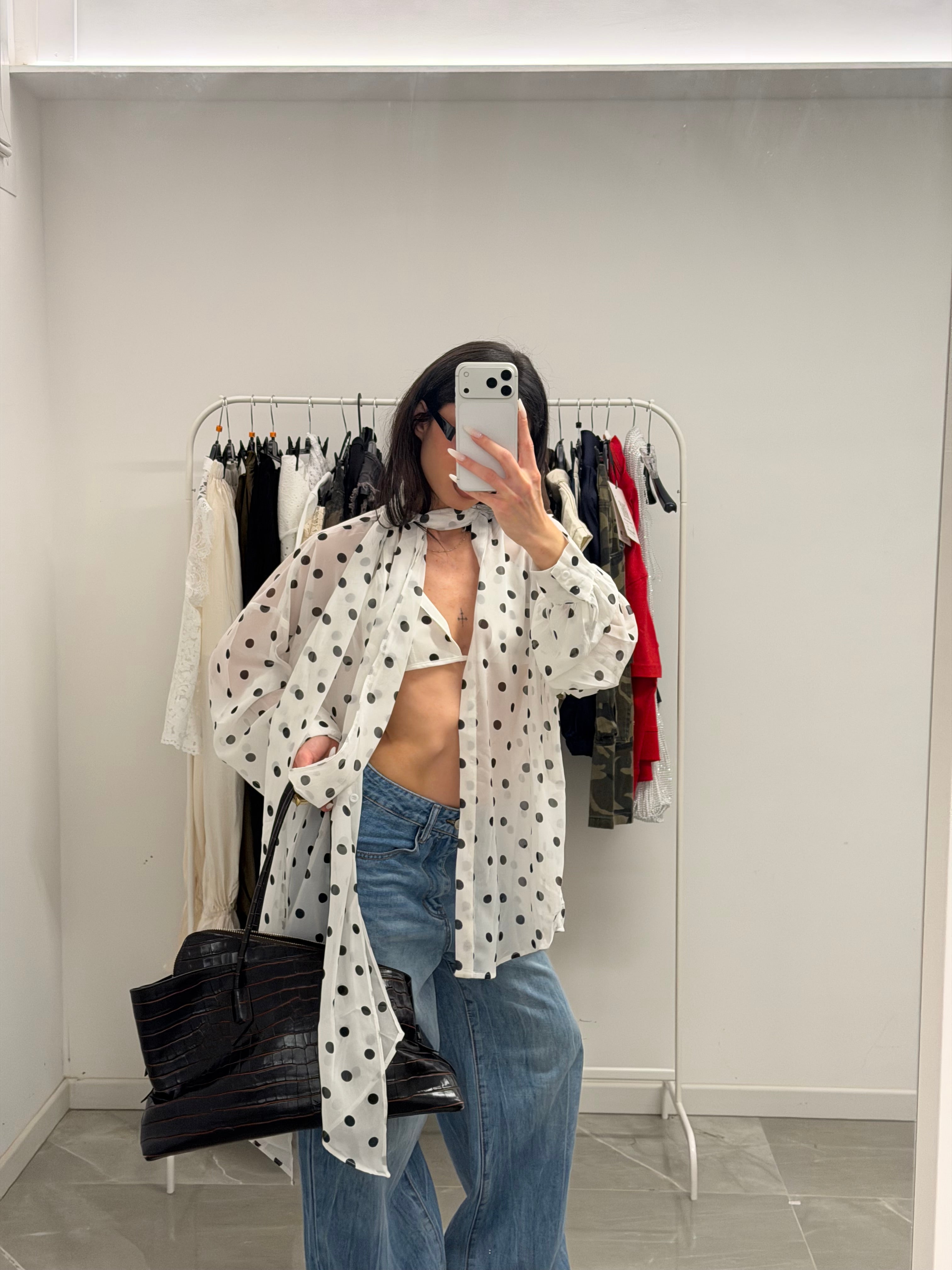shirt pois two pieces