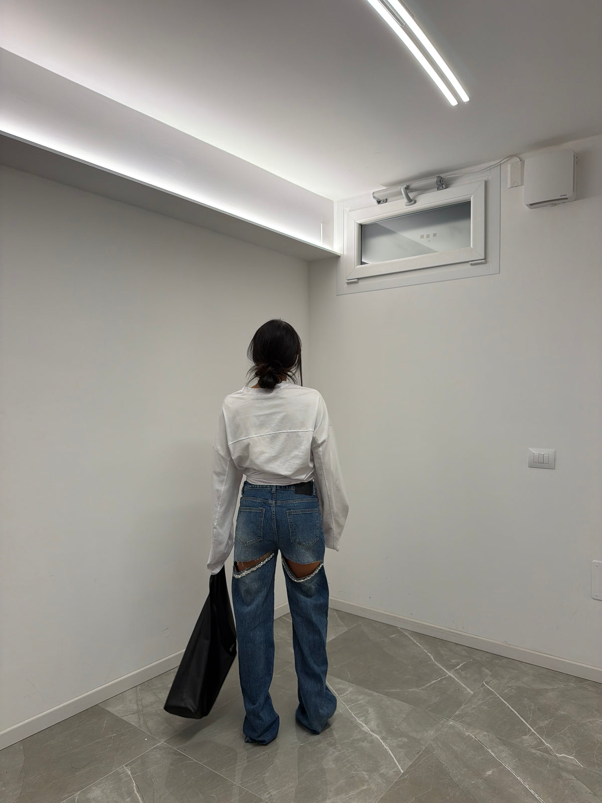 jeans denim cropped