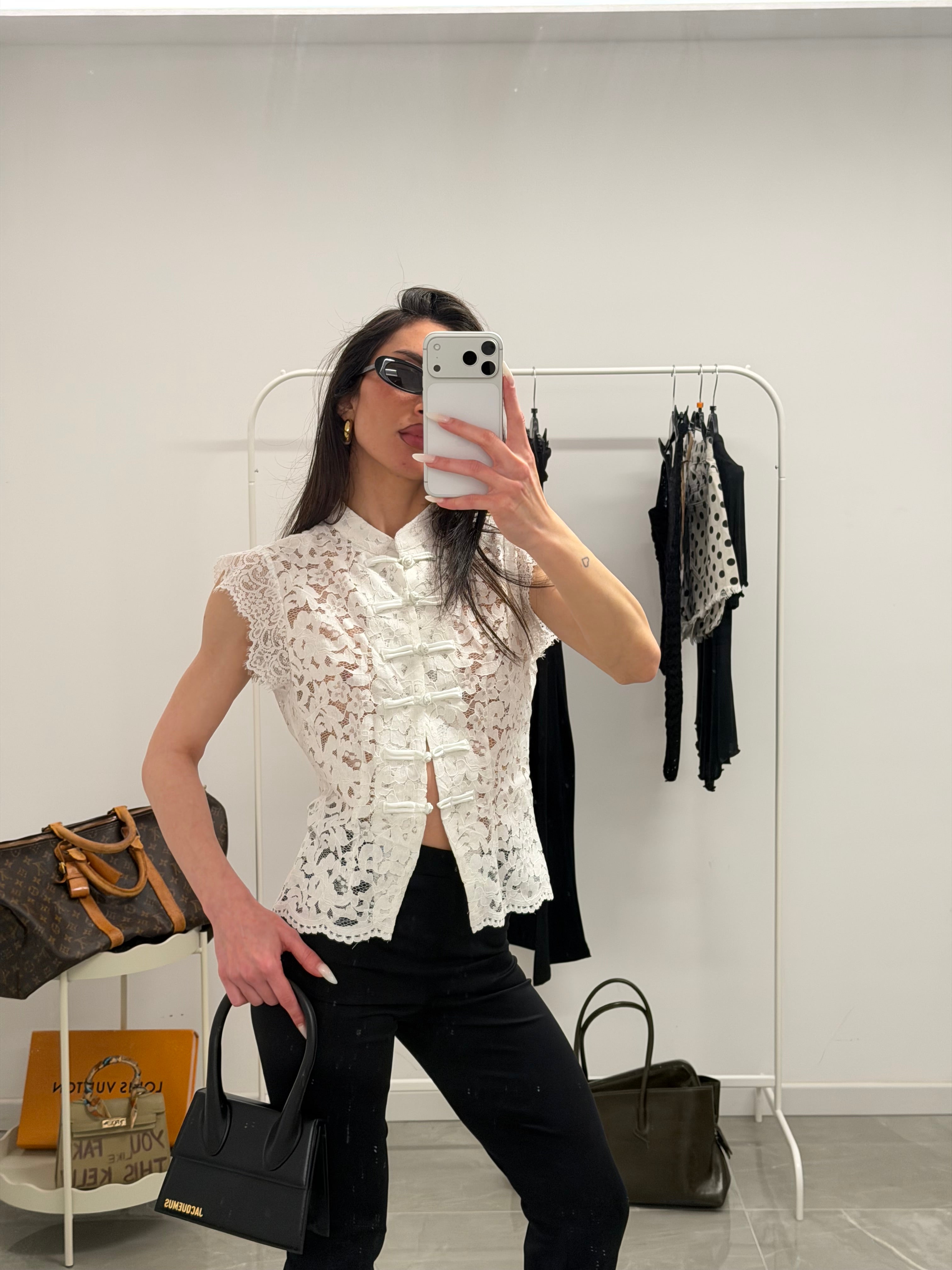 korean lace shirt strutturato
