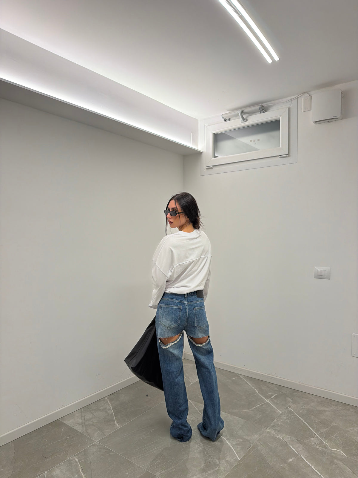 jeans denim cropped