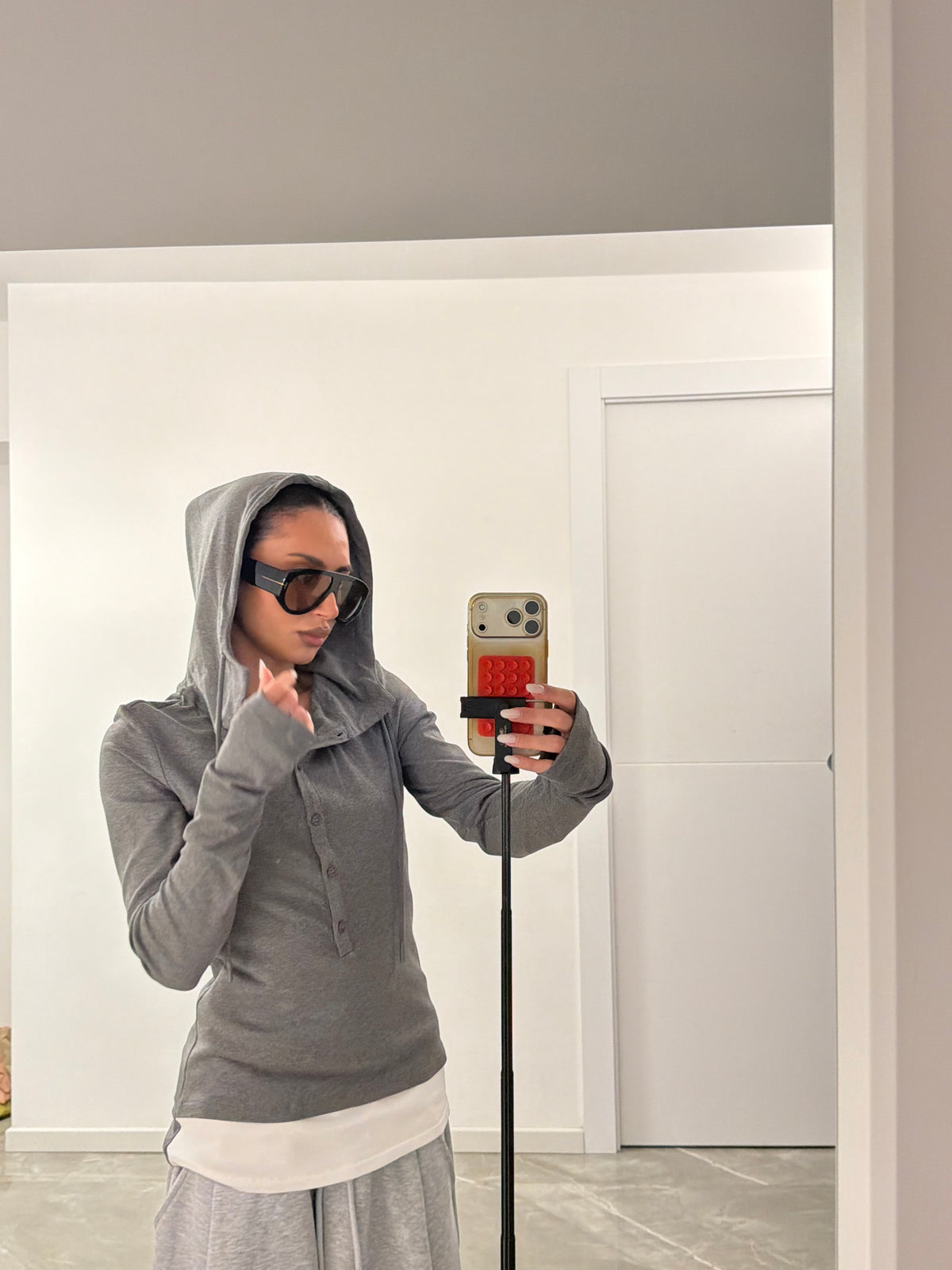 hoodie t-shirt grey