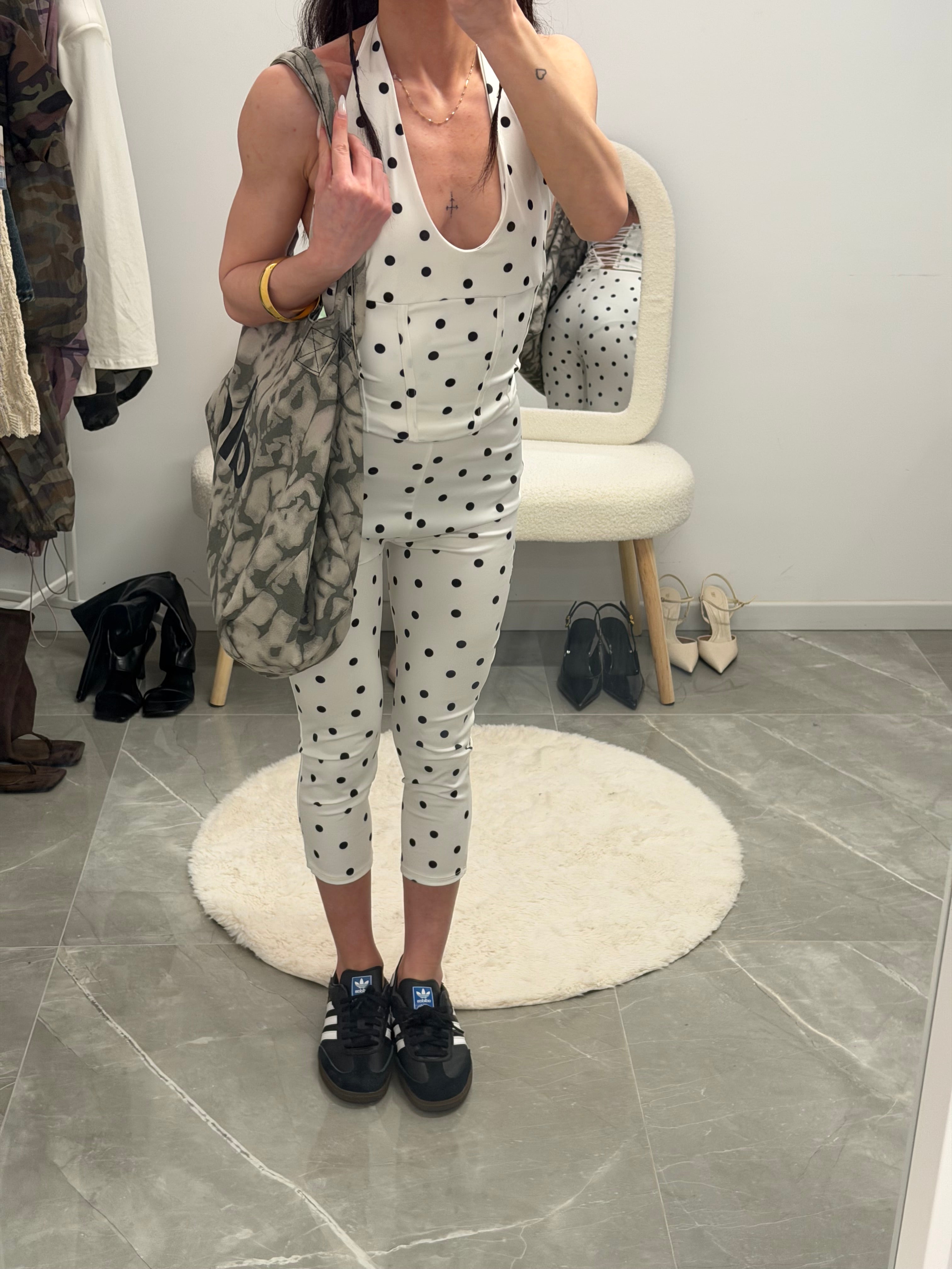 coordinato dot capri