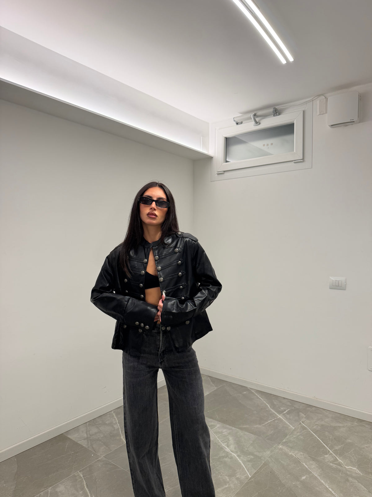 jacket napoleon in ecopelle