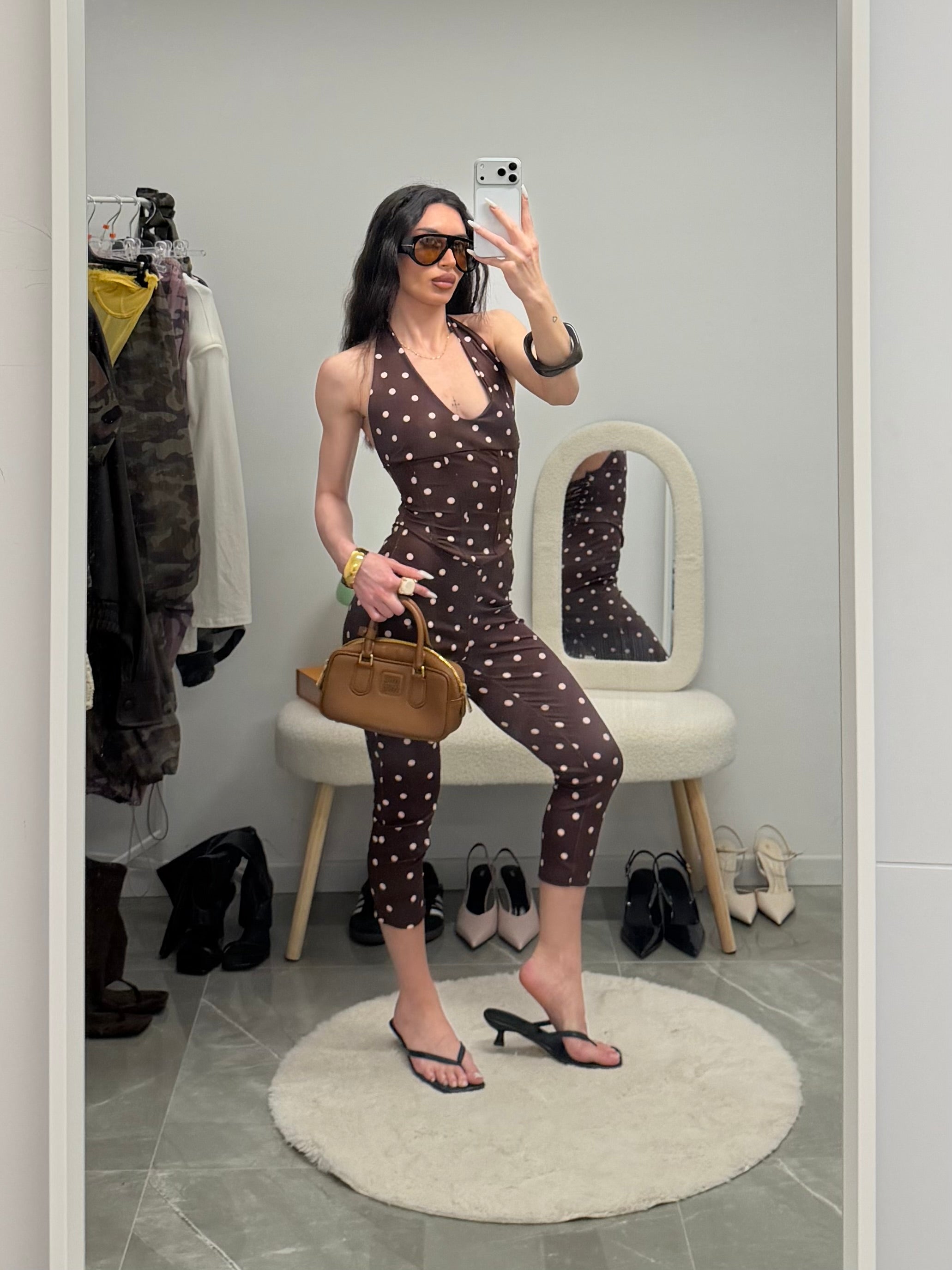 coordinato dot capri