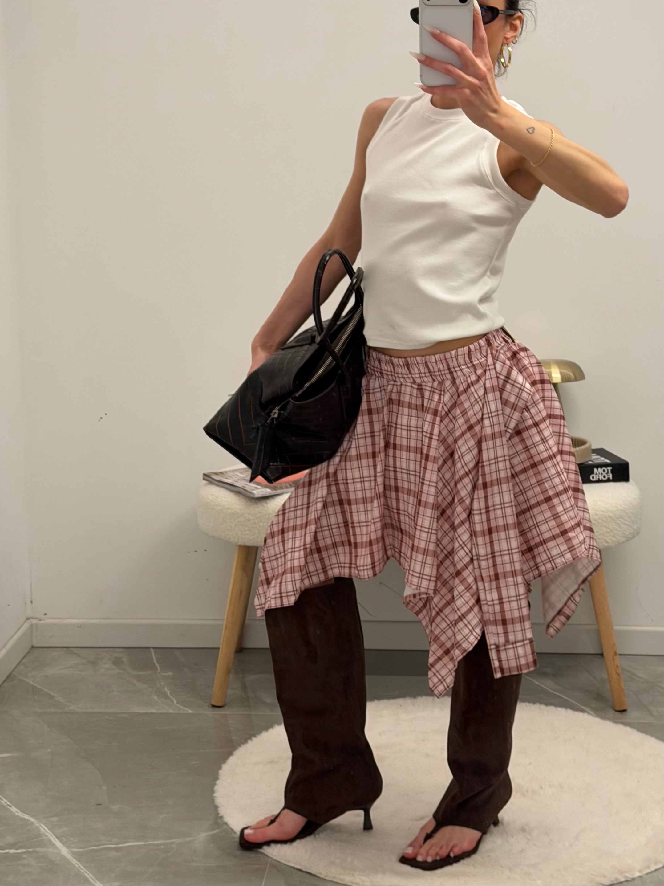 skirt Checked pattern