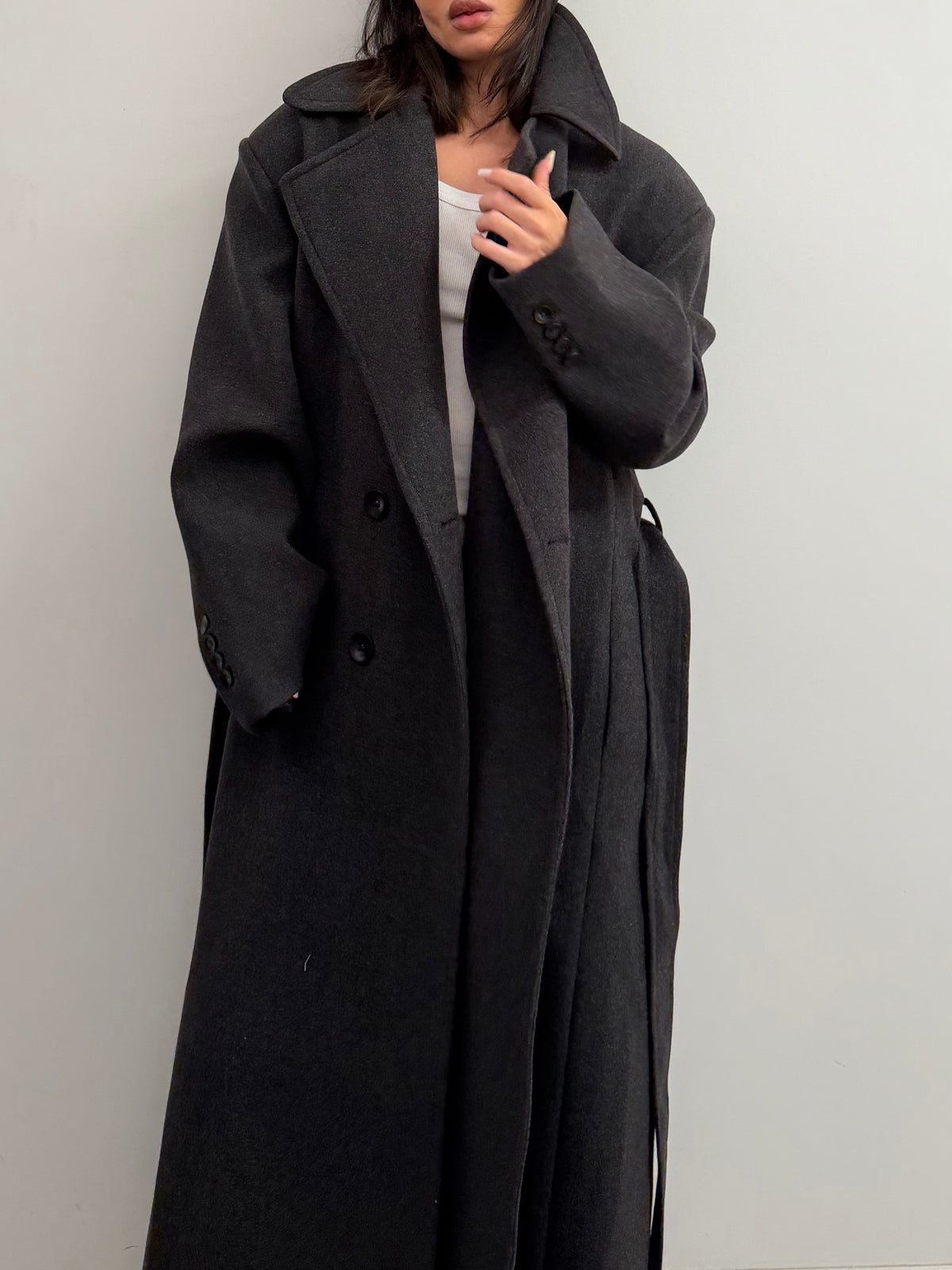 Maxi grey coat