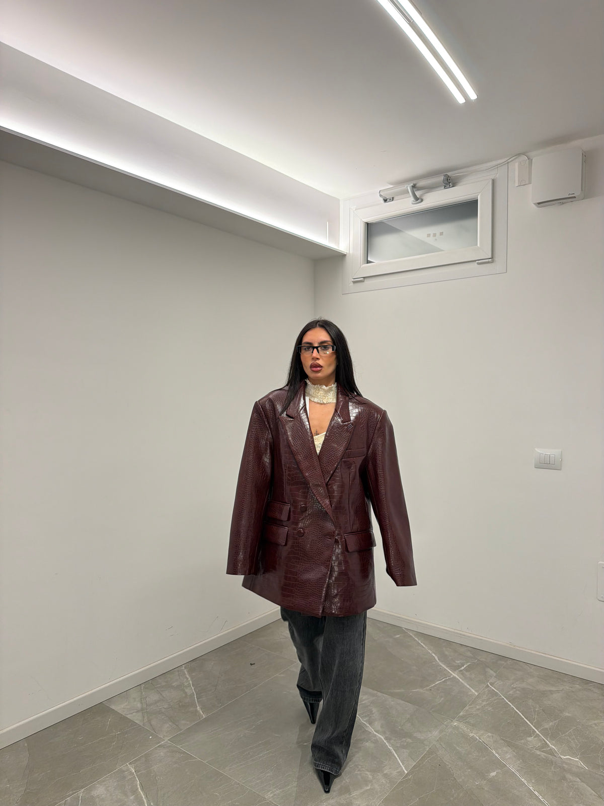 blazer snake skin