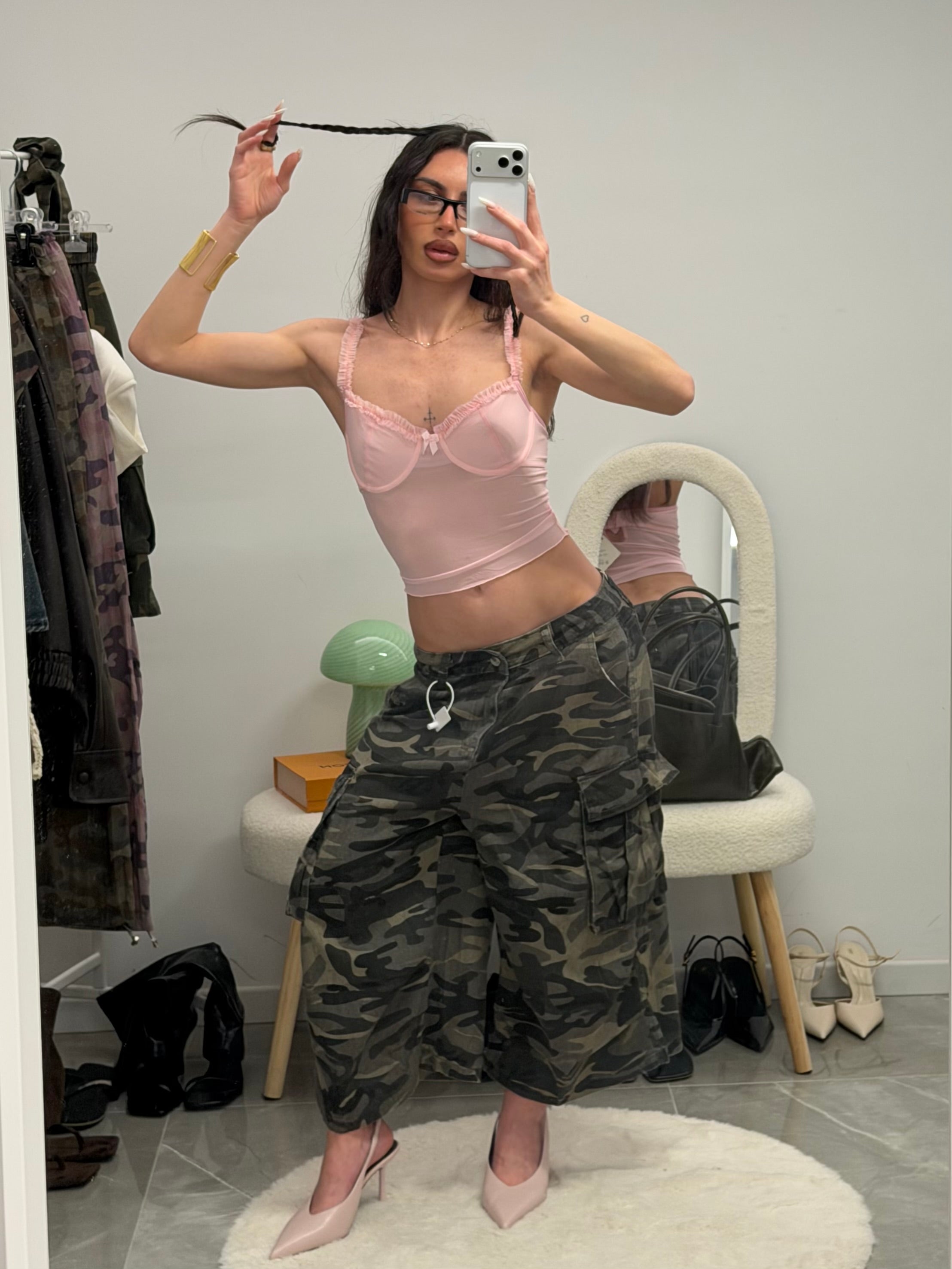baby pink top