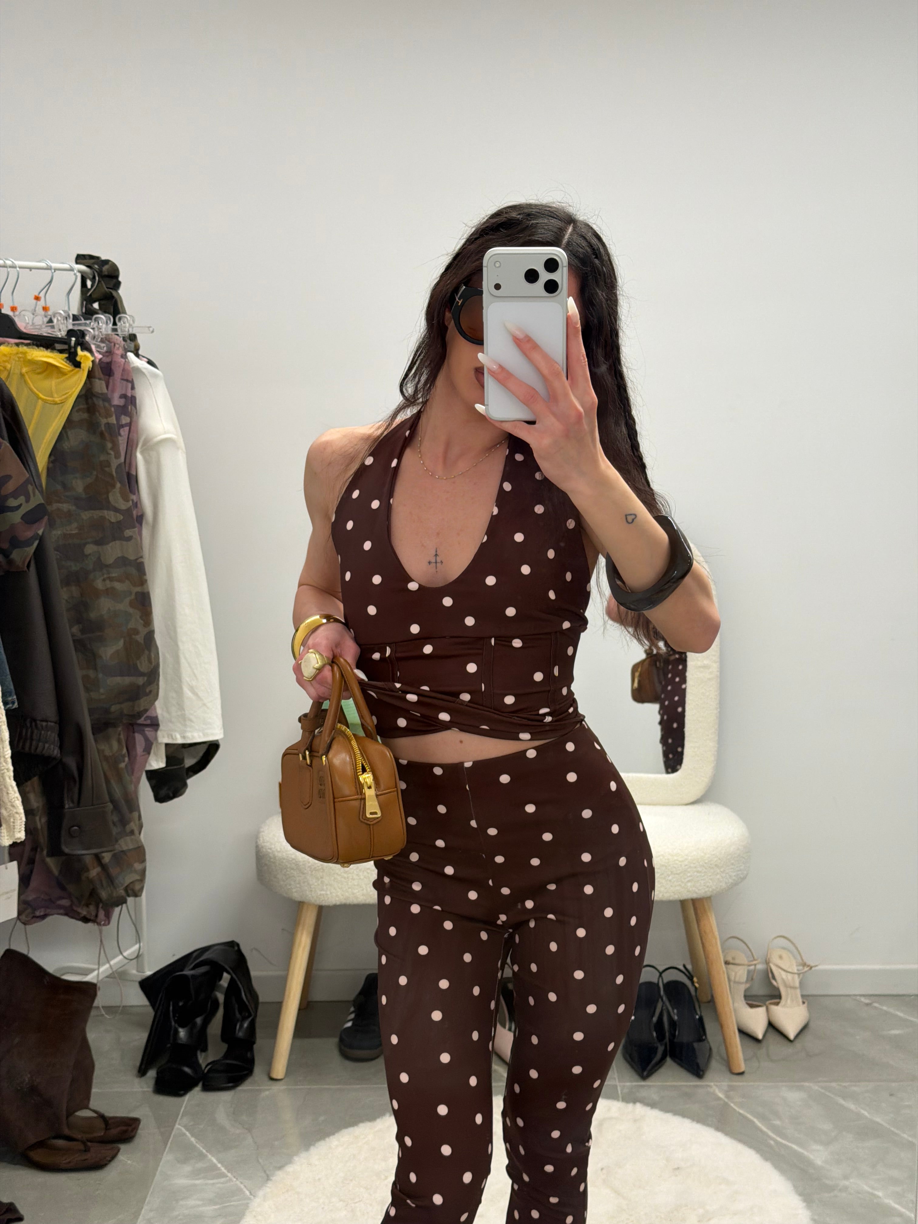 coordinato dot capri