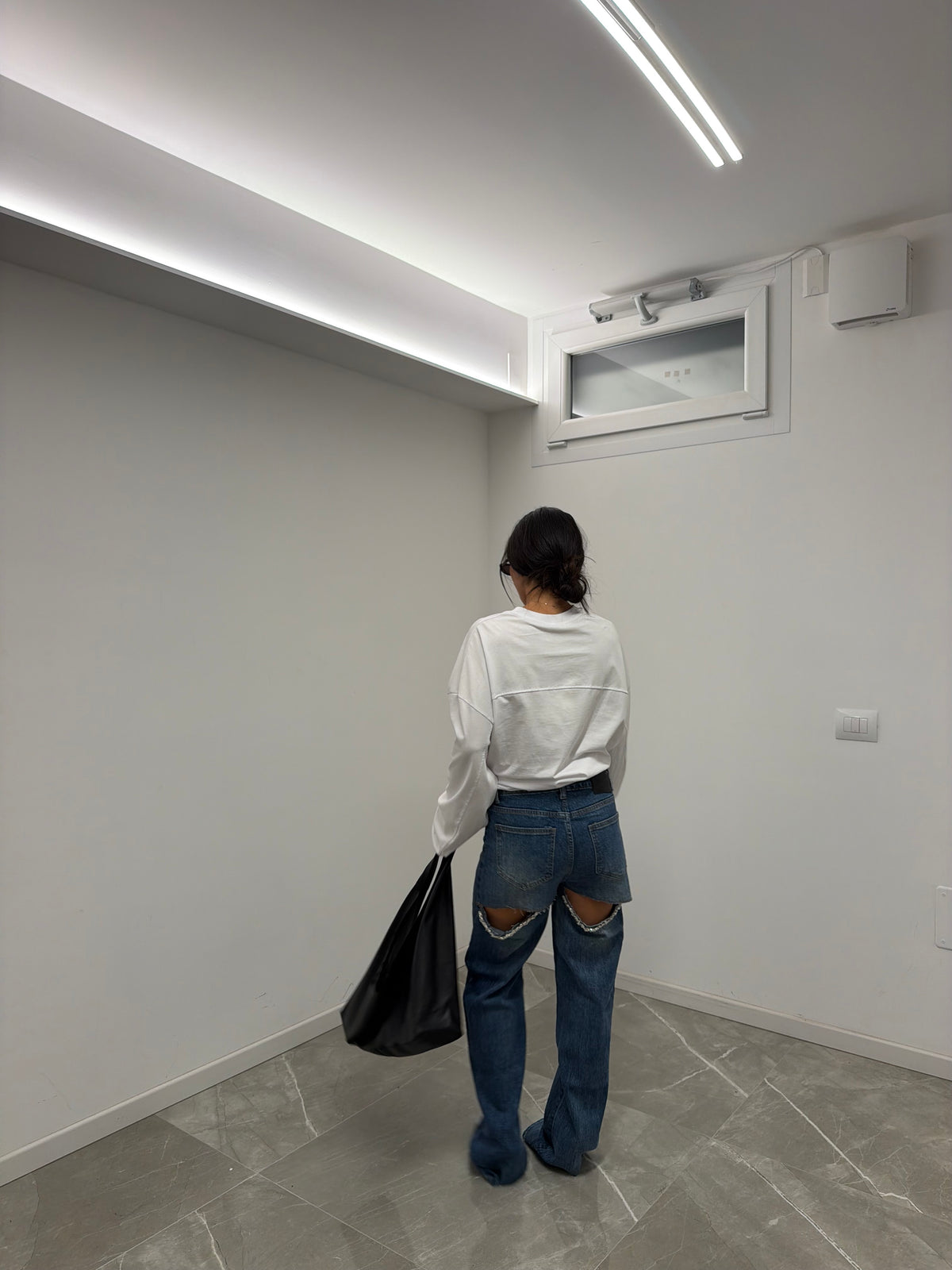 jeans denim cropped