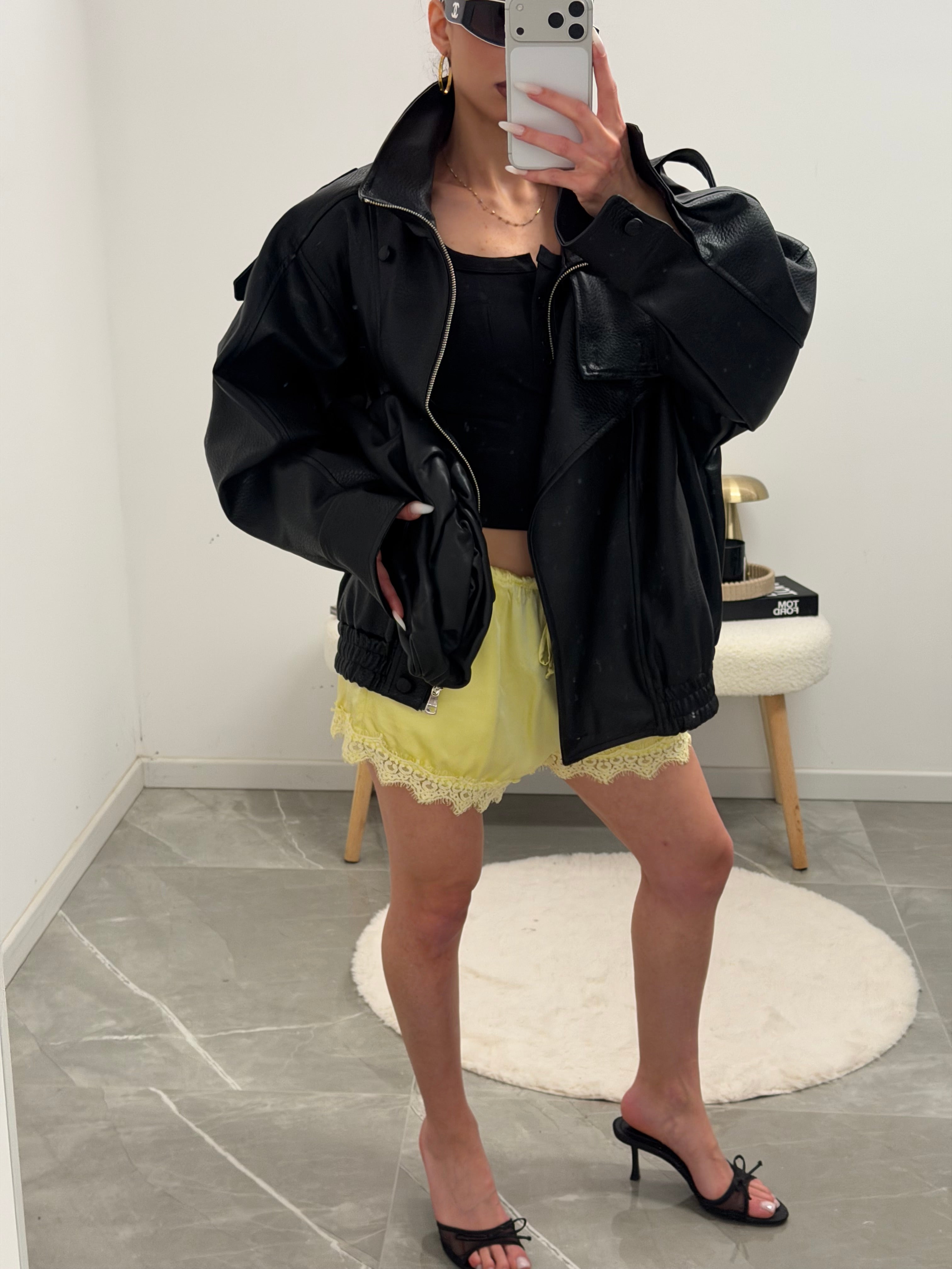satin shorts
