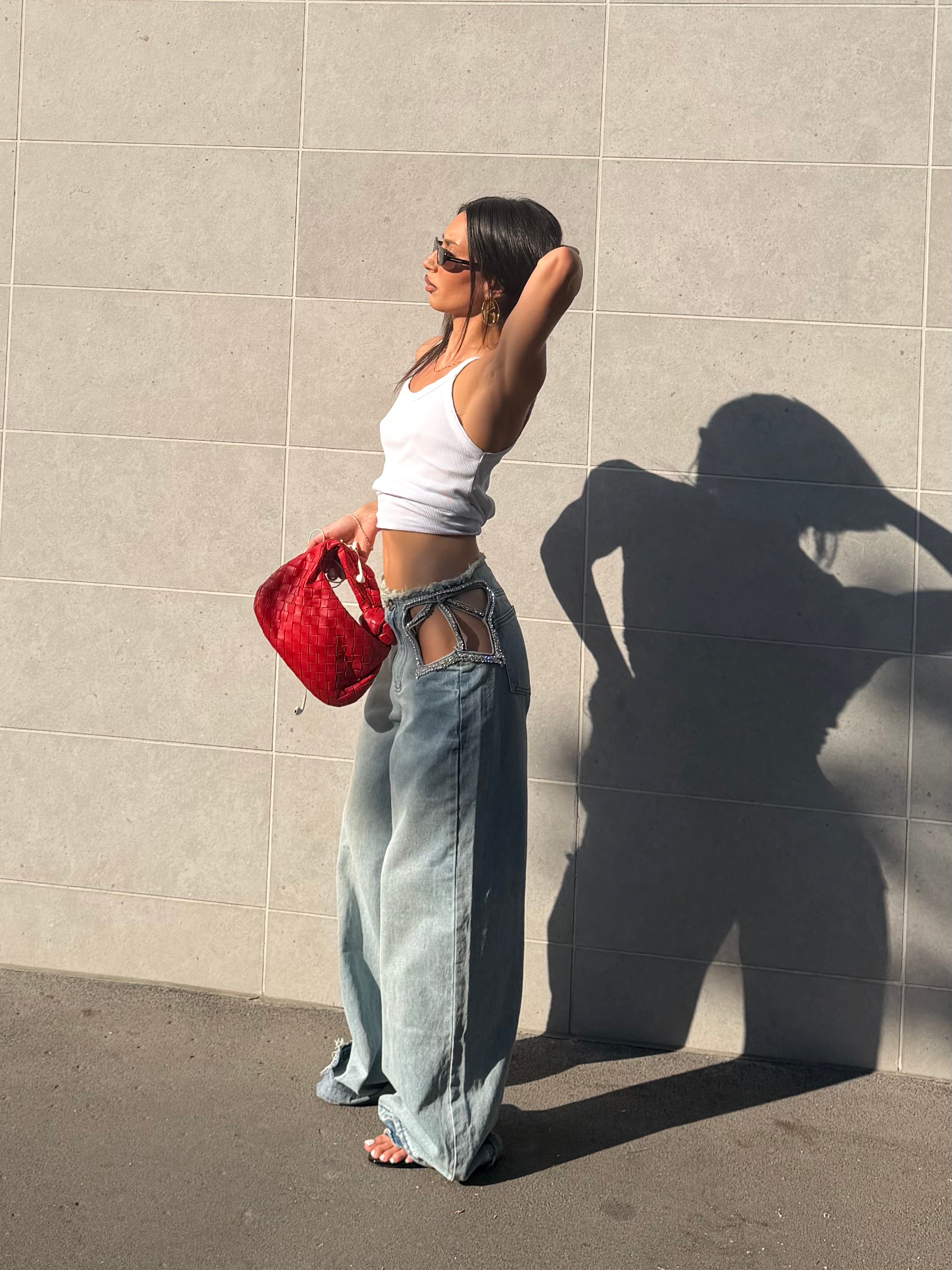 jeans denim butterfly