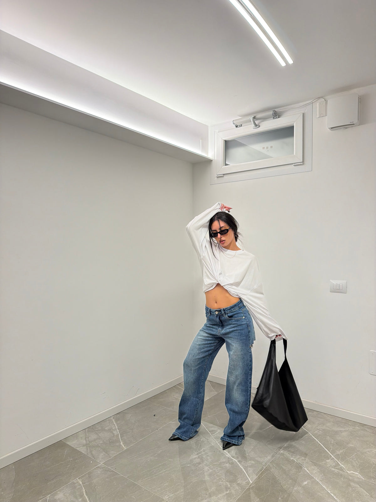 jeans denim cropped