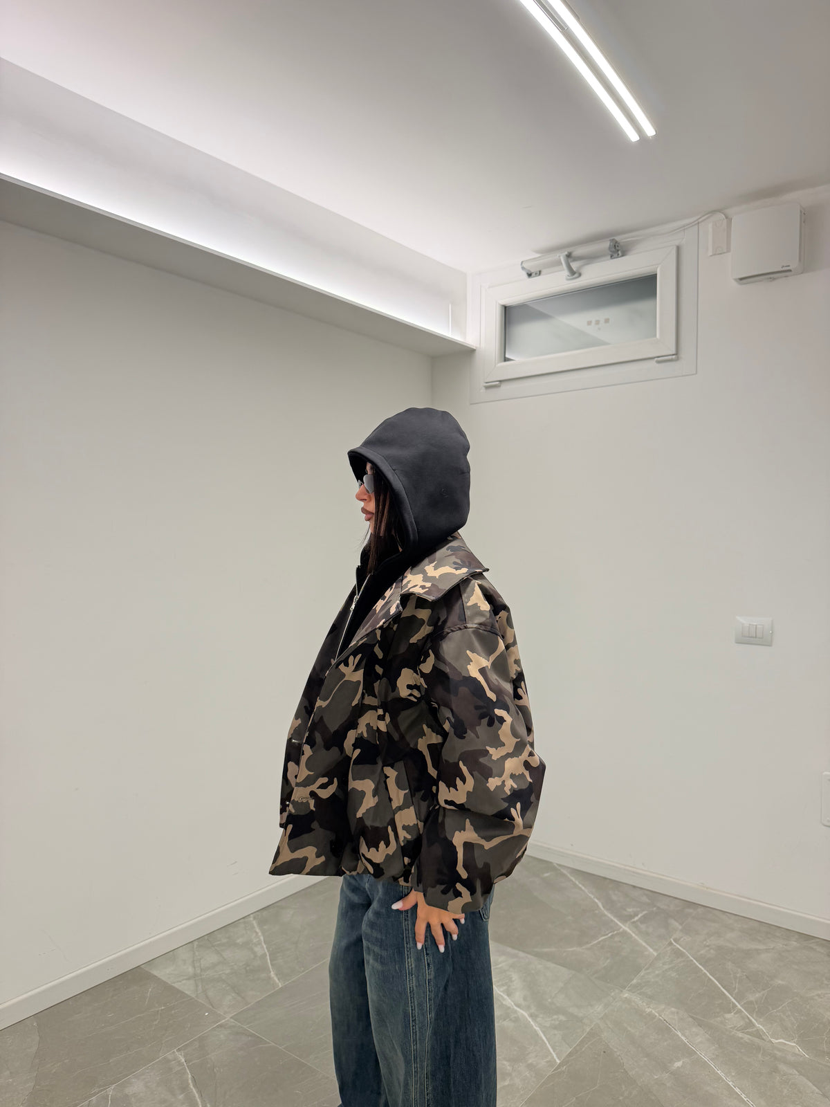bomber camouflage hoodie
