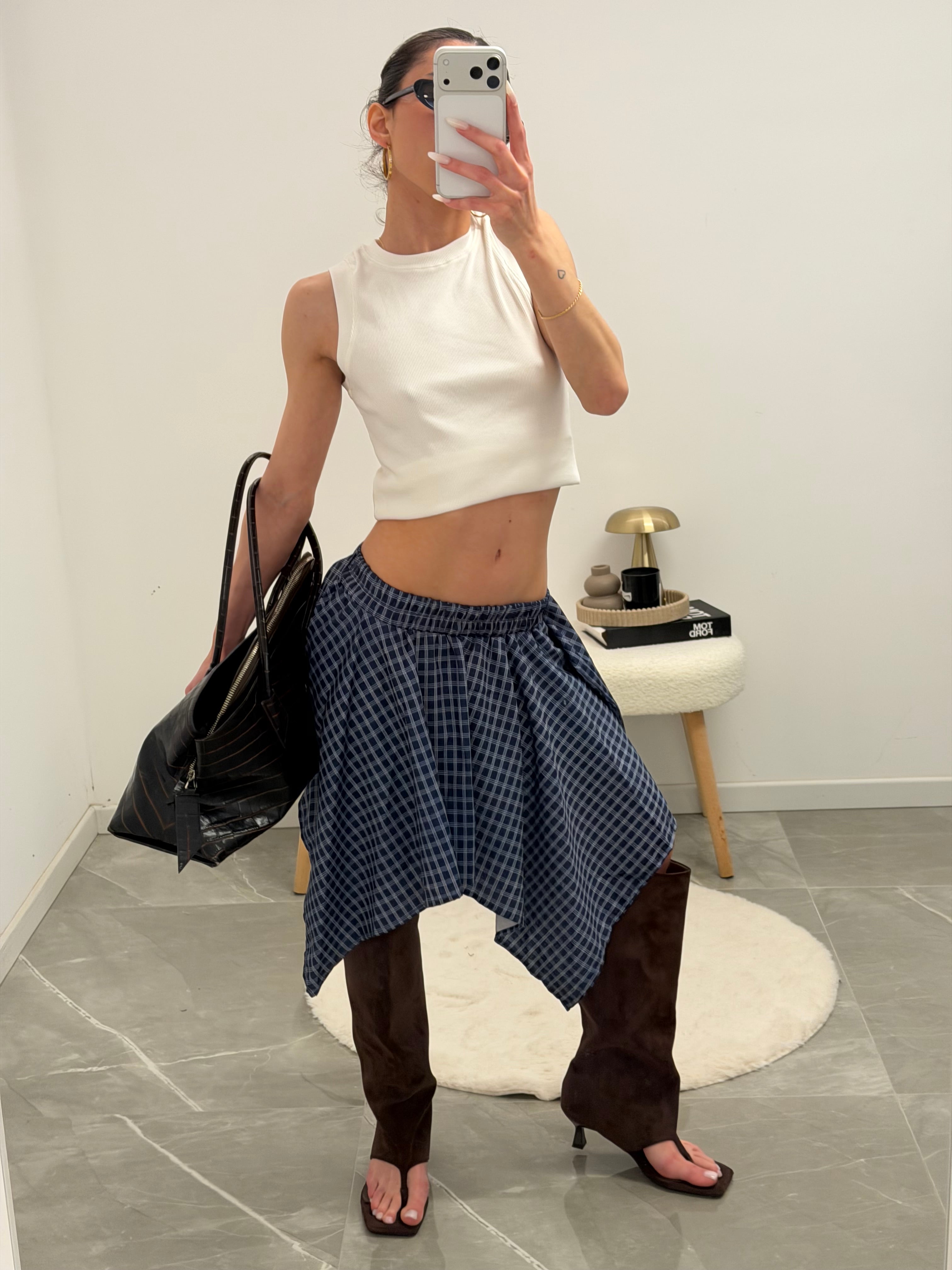 skirt Checked pattern
