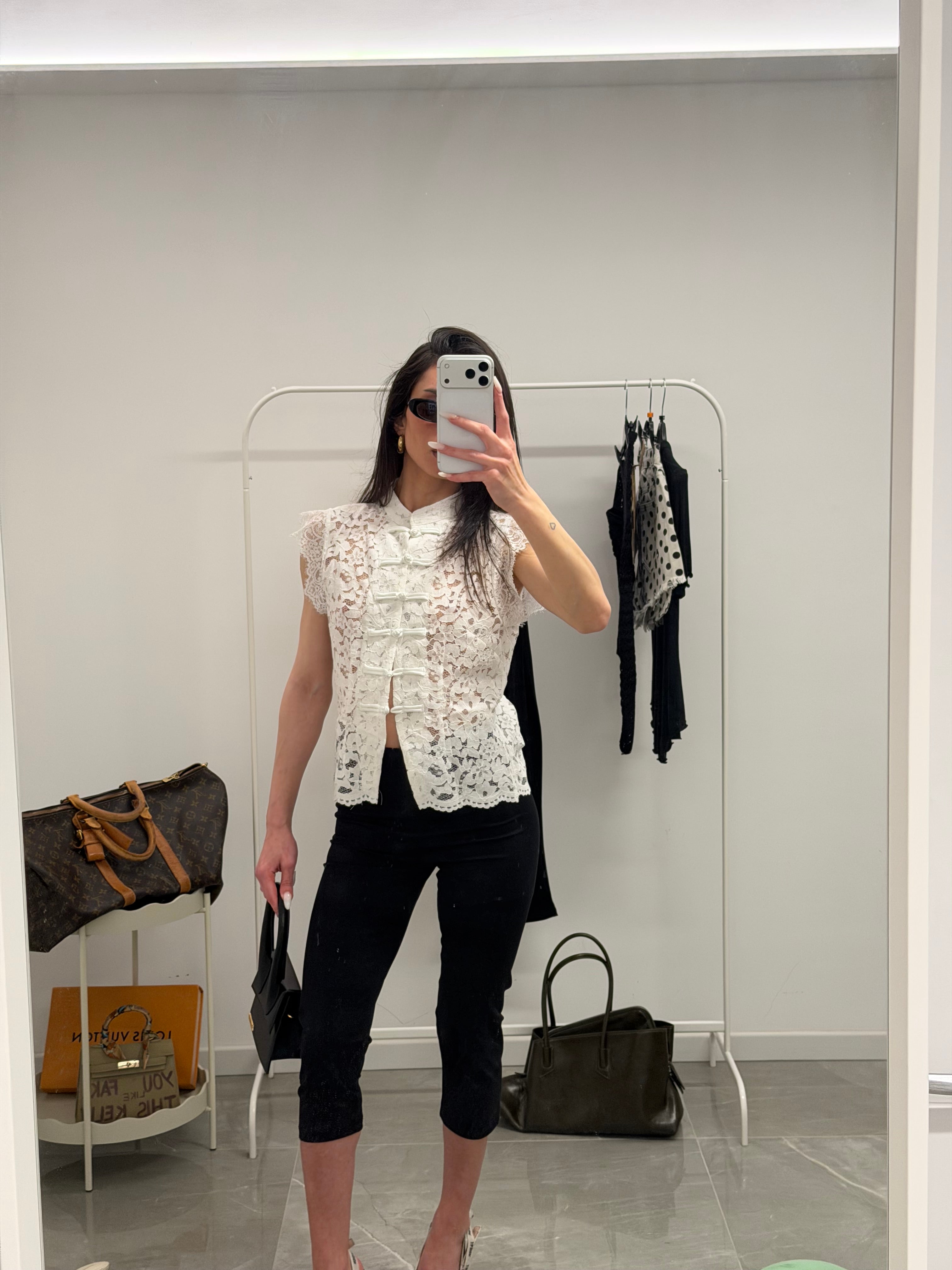korean lace shirt strutturato