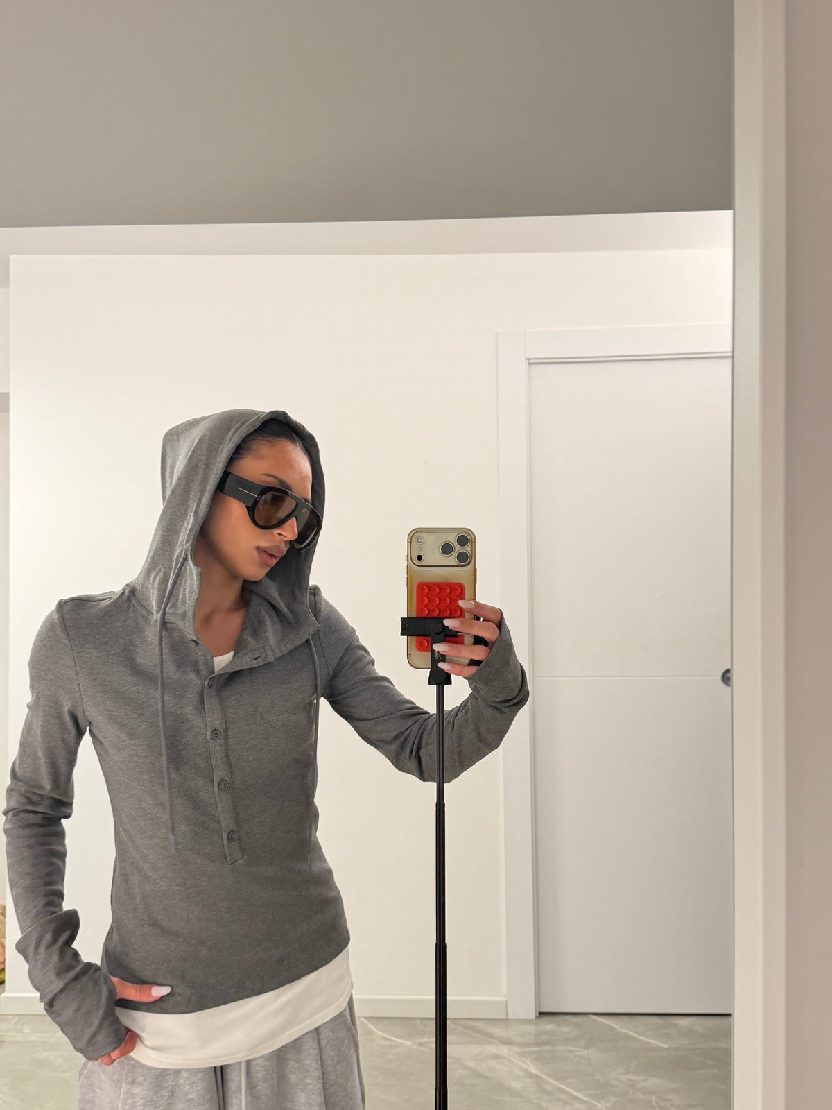 hoodie t-shirt grey