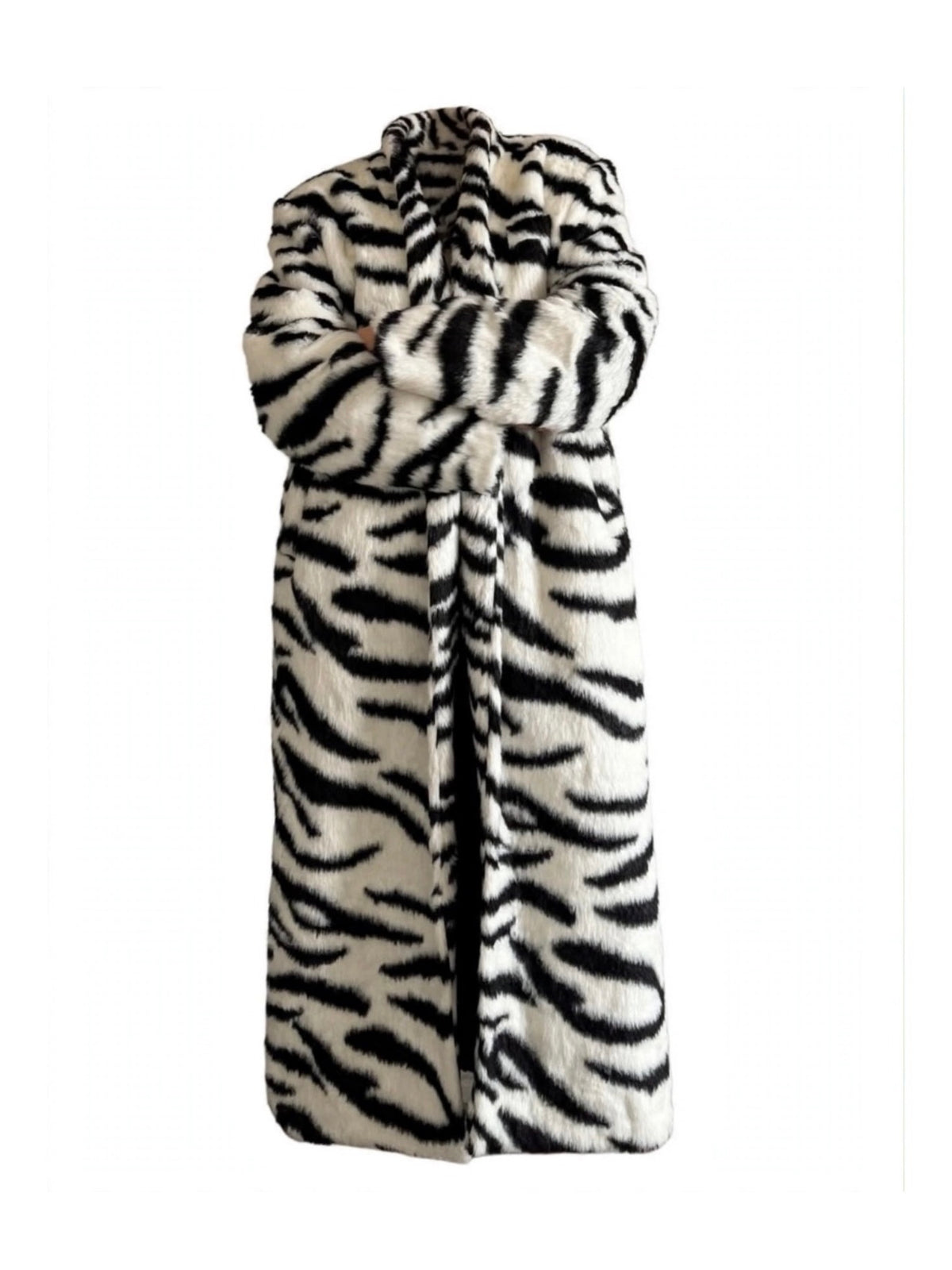 maxi coat zebra print