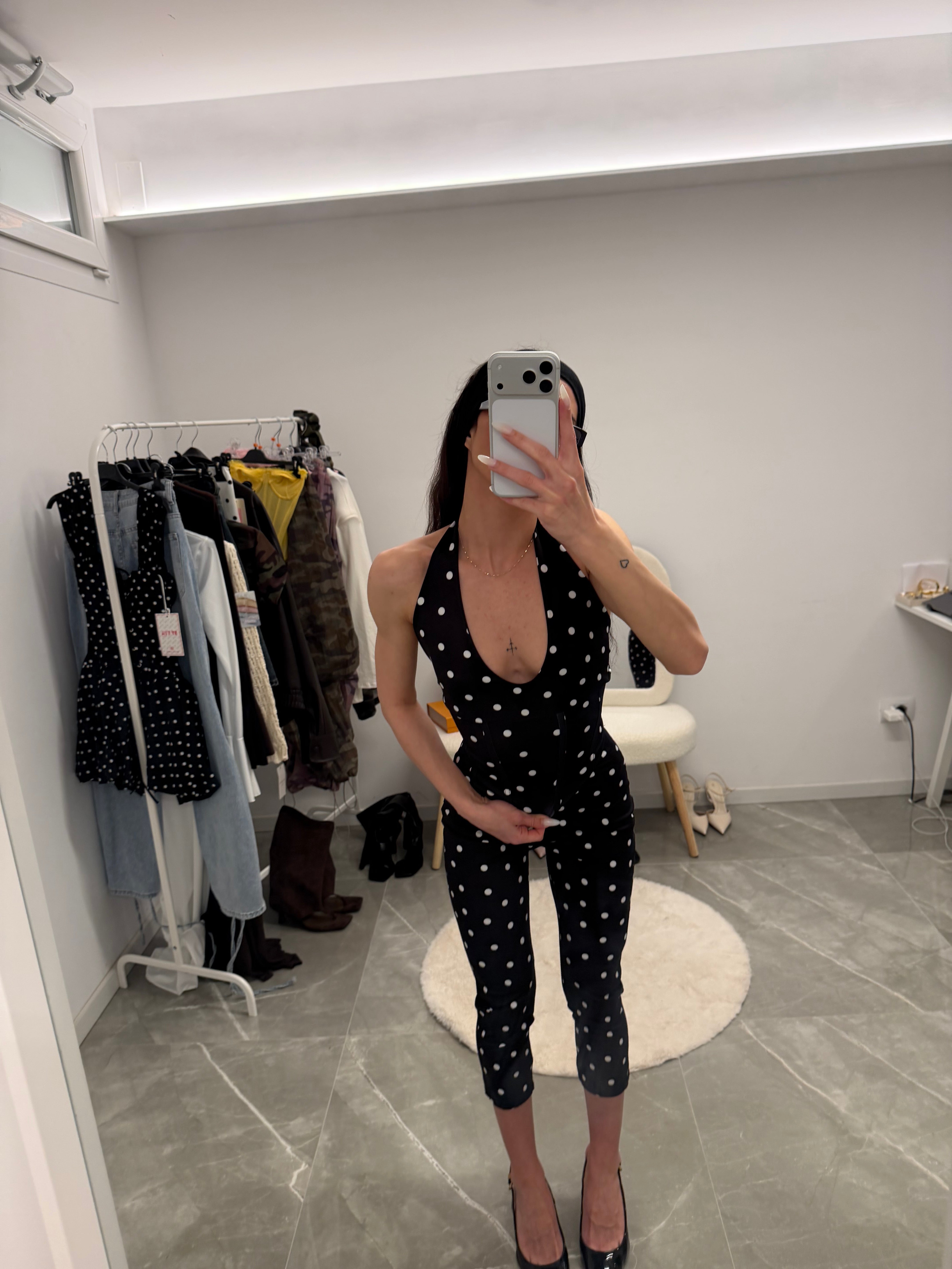 coordinato dot capri