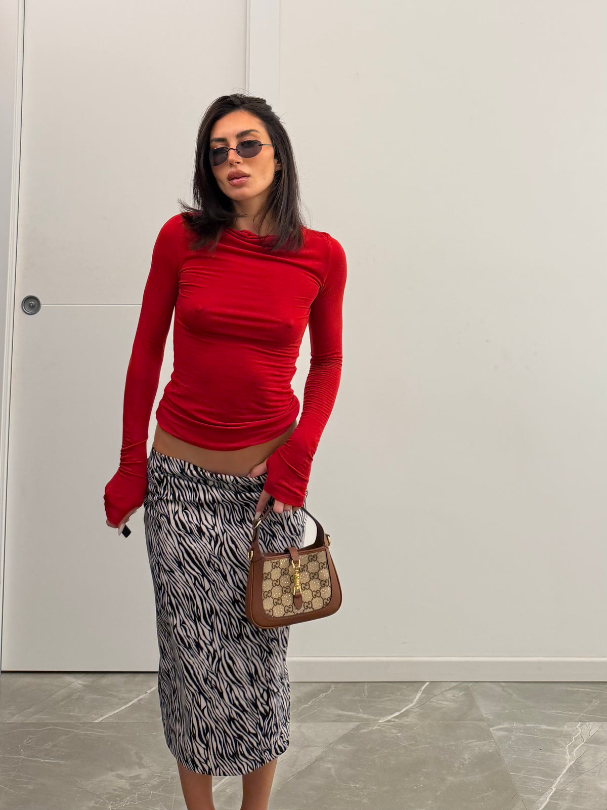maglia cashmere red