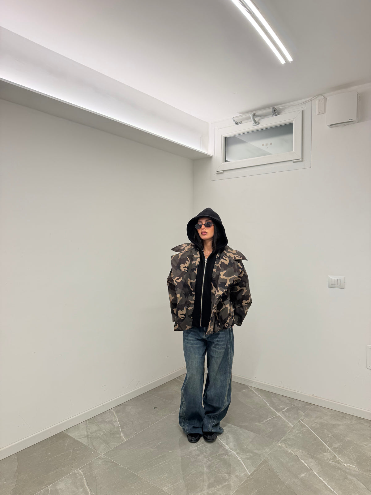 bomber camouflage hoodie