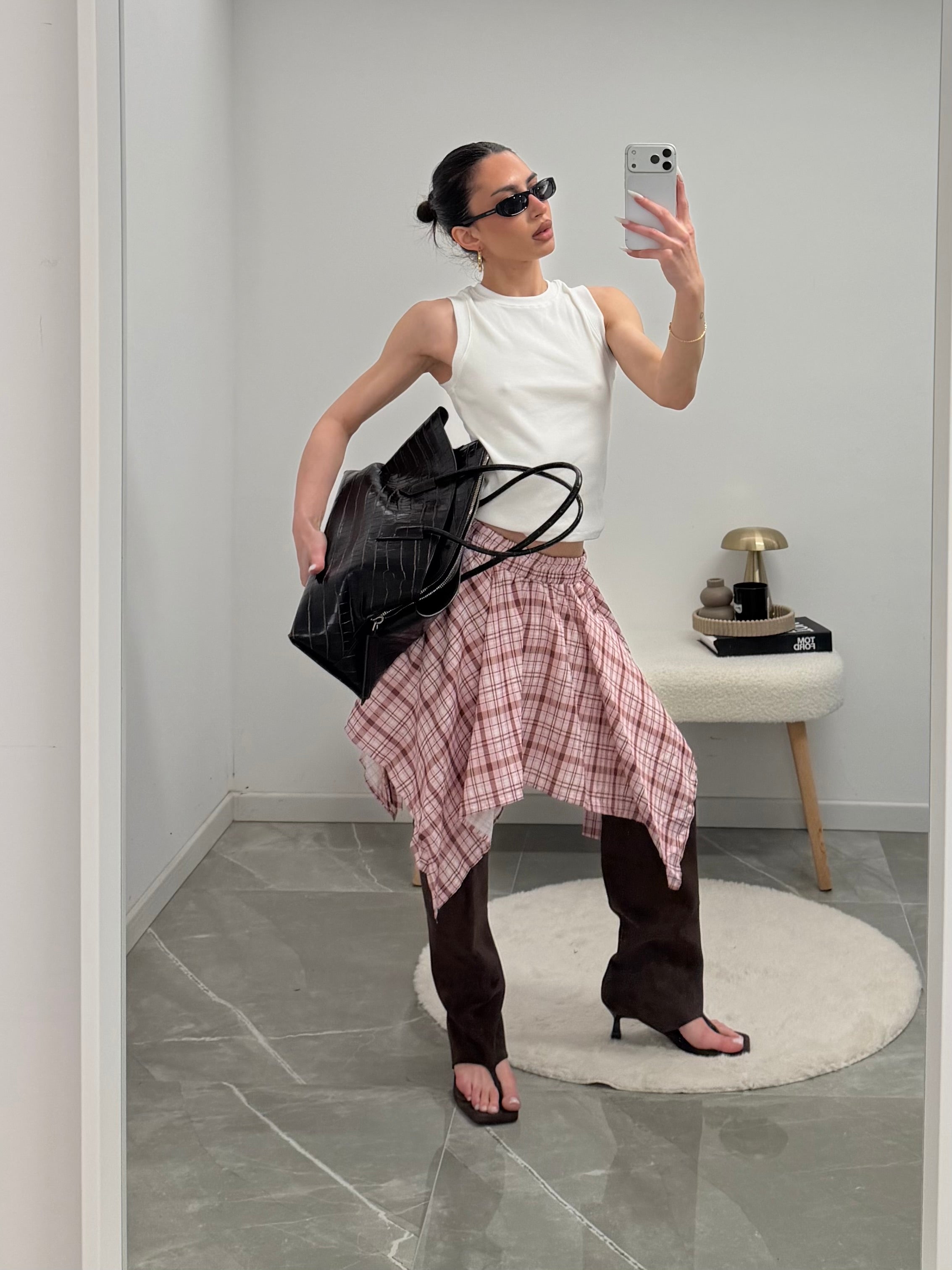 skirt Checked pattern